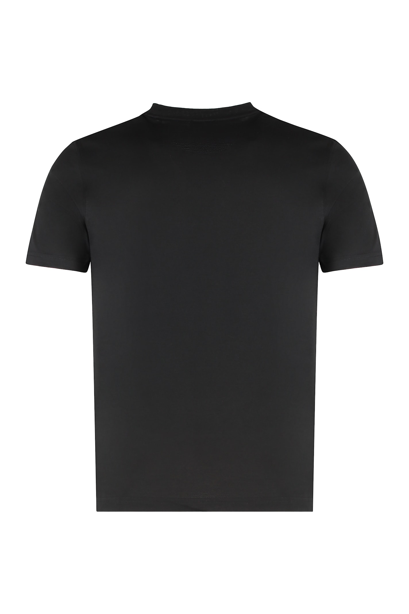 Paul&shark Crew Neck Cotton T-shirt In Black