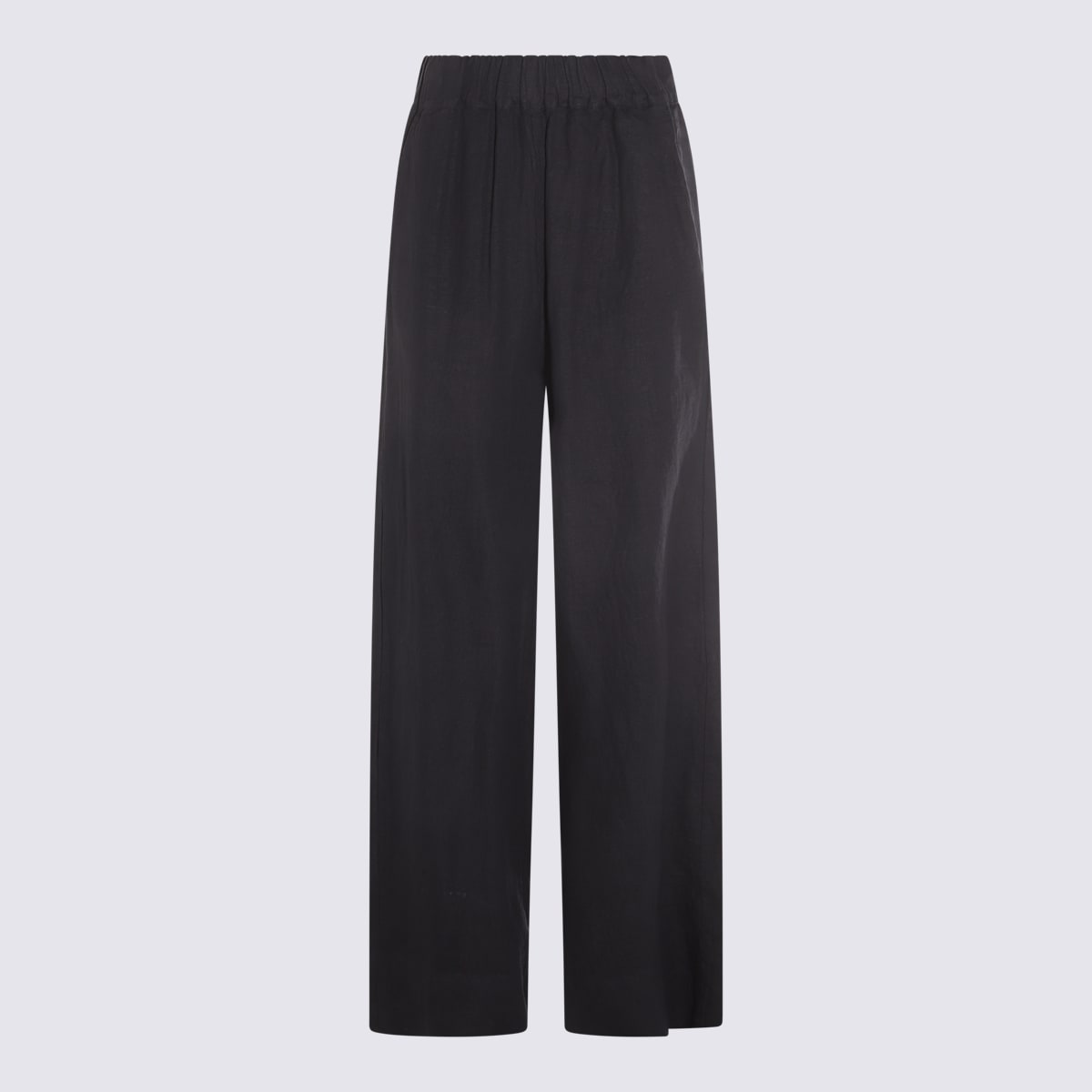 MALO DARK BLUE LINEN PANTS