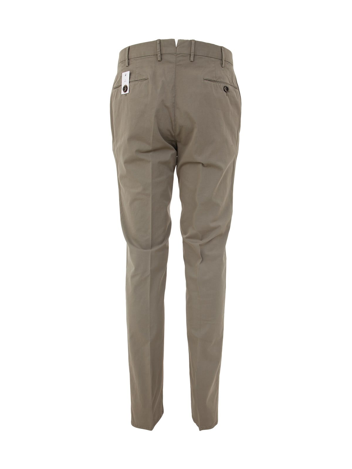 Shop Pt01 Man Cotton Gabardine Classic Trousers In Dove Grey