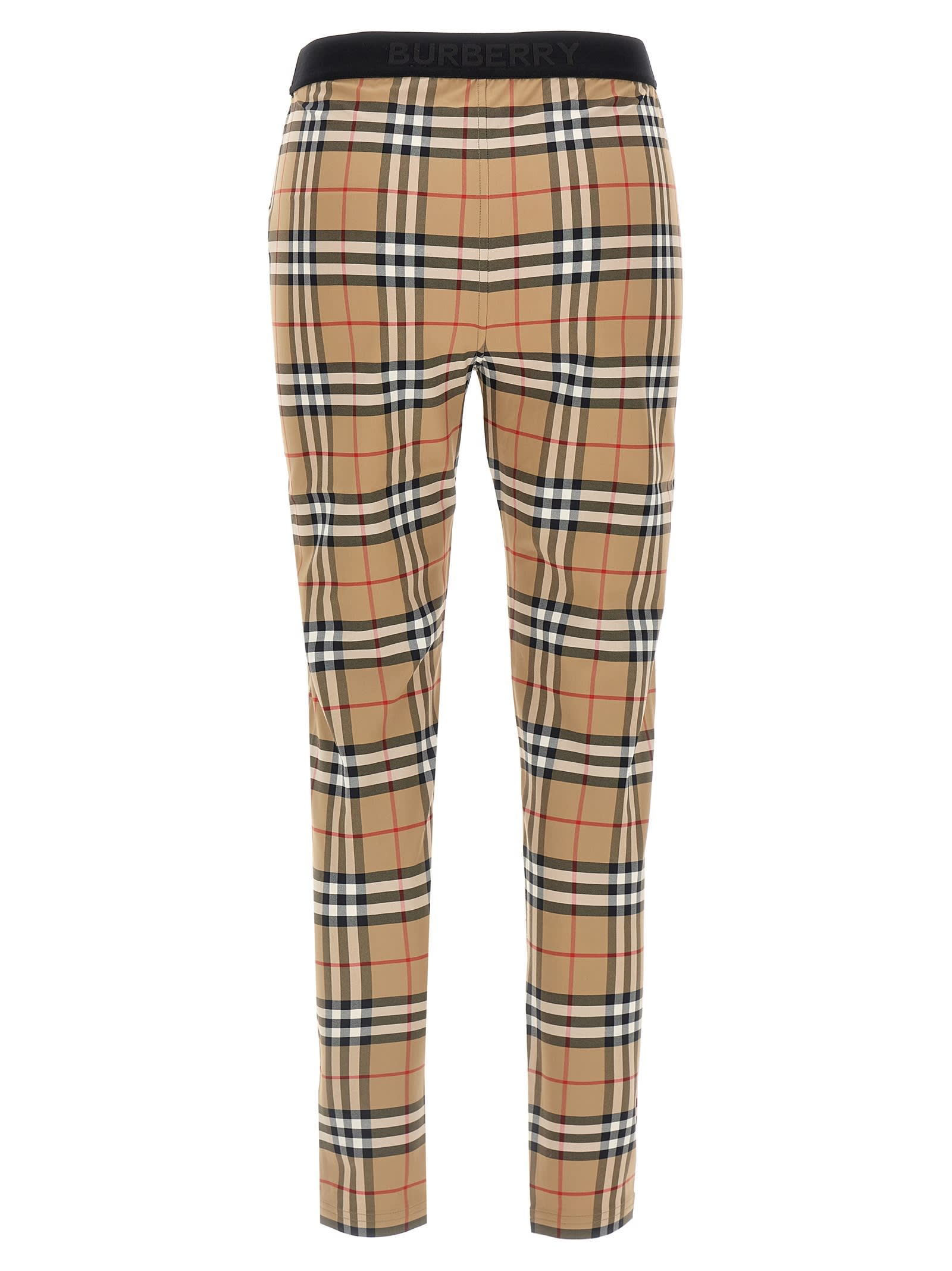 Shop Burberry Belvoir Leggings In Beige