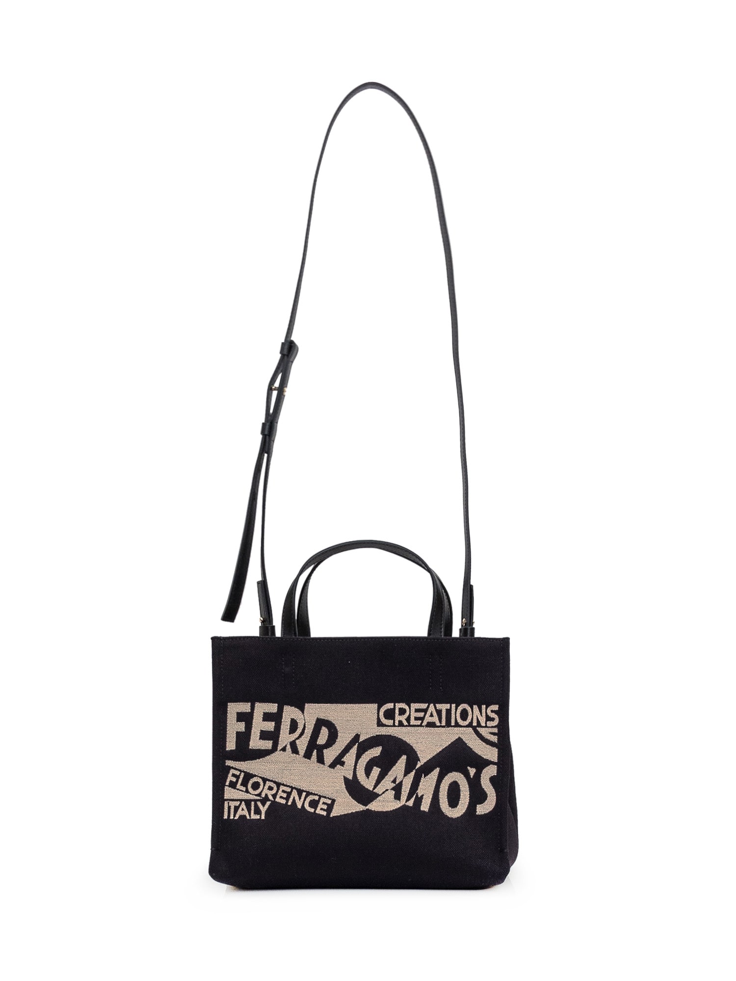 Shop Ferragamo Tote Bag In Nero