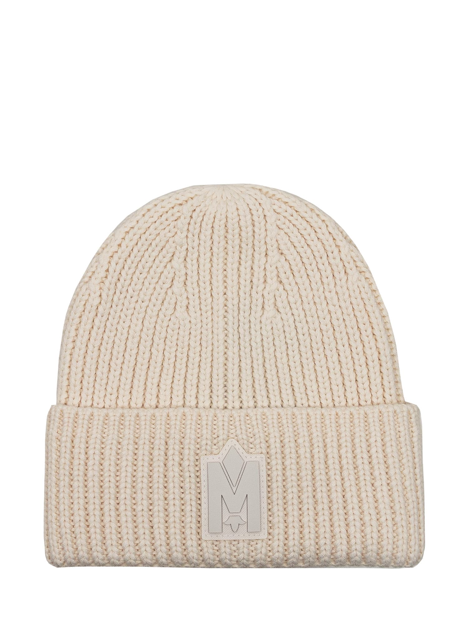 Shop Mackage Logo Hat In Cream