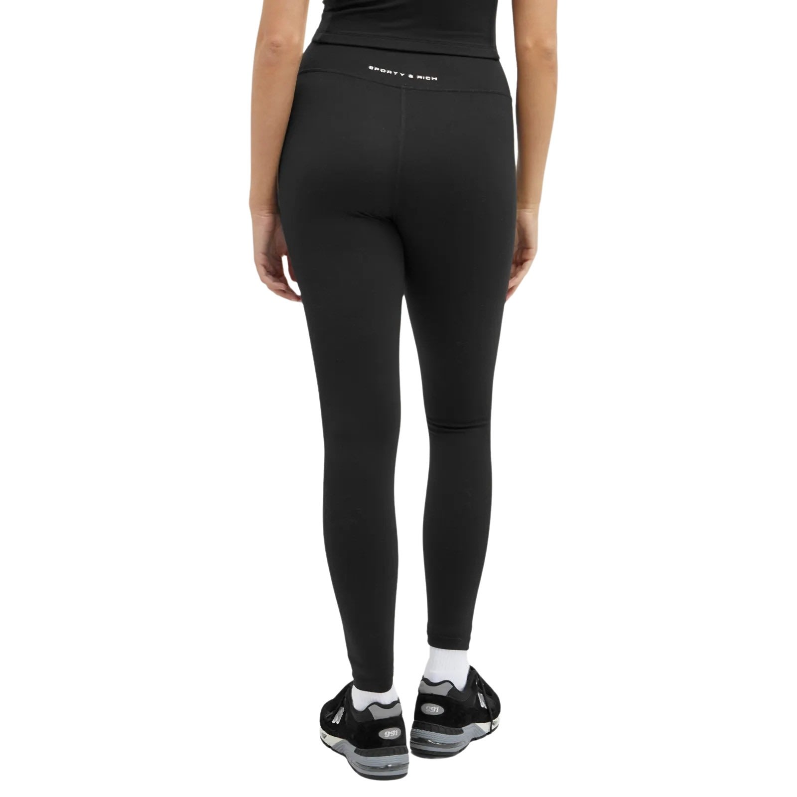 Sporty &amp; Rich Bold Logo Leggings In Black