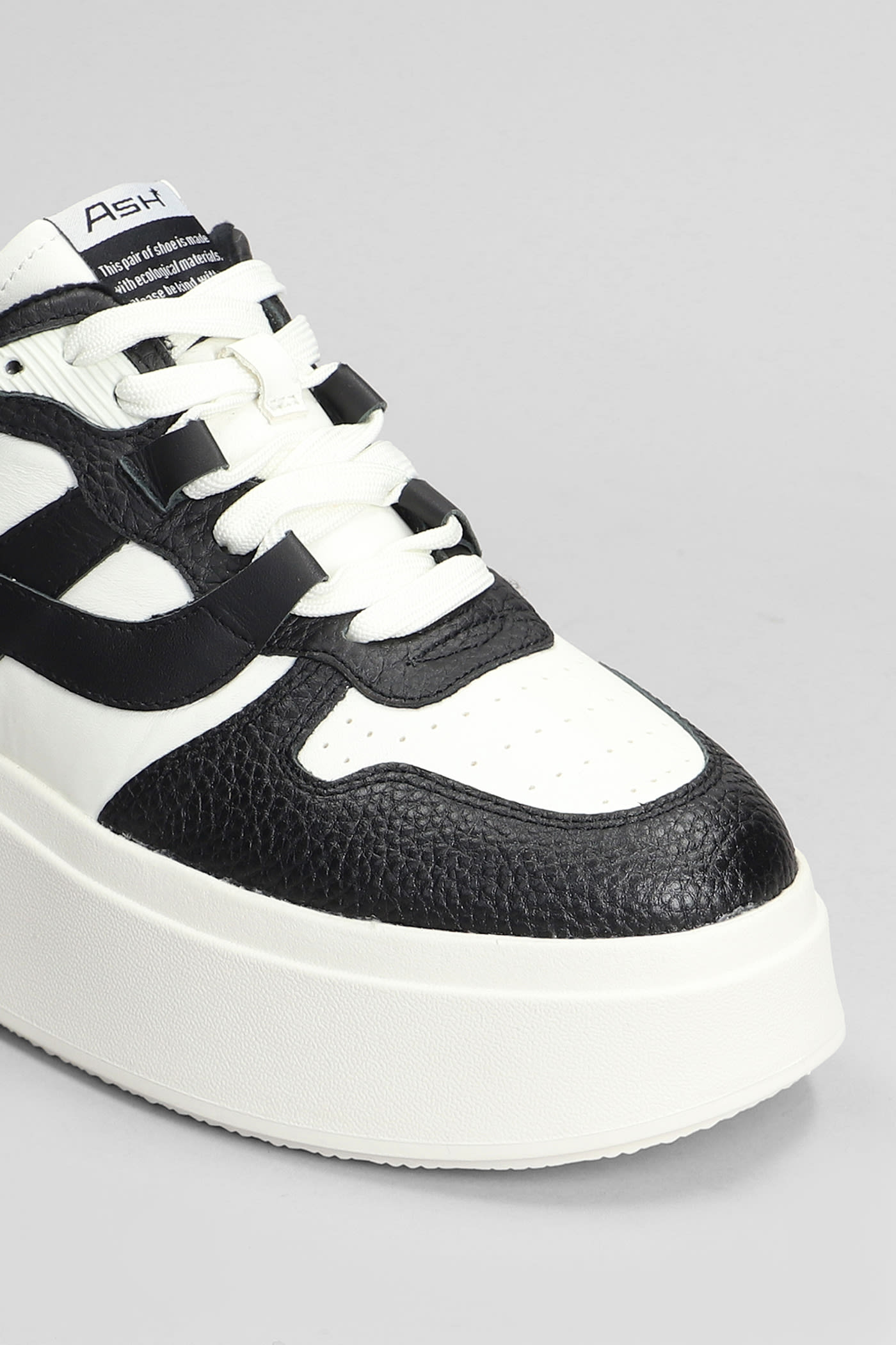 Shop Ash Match Sneakers In White Leather