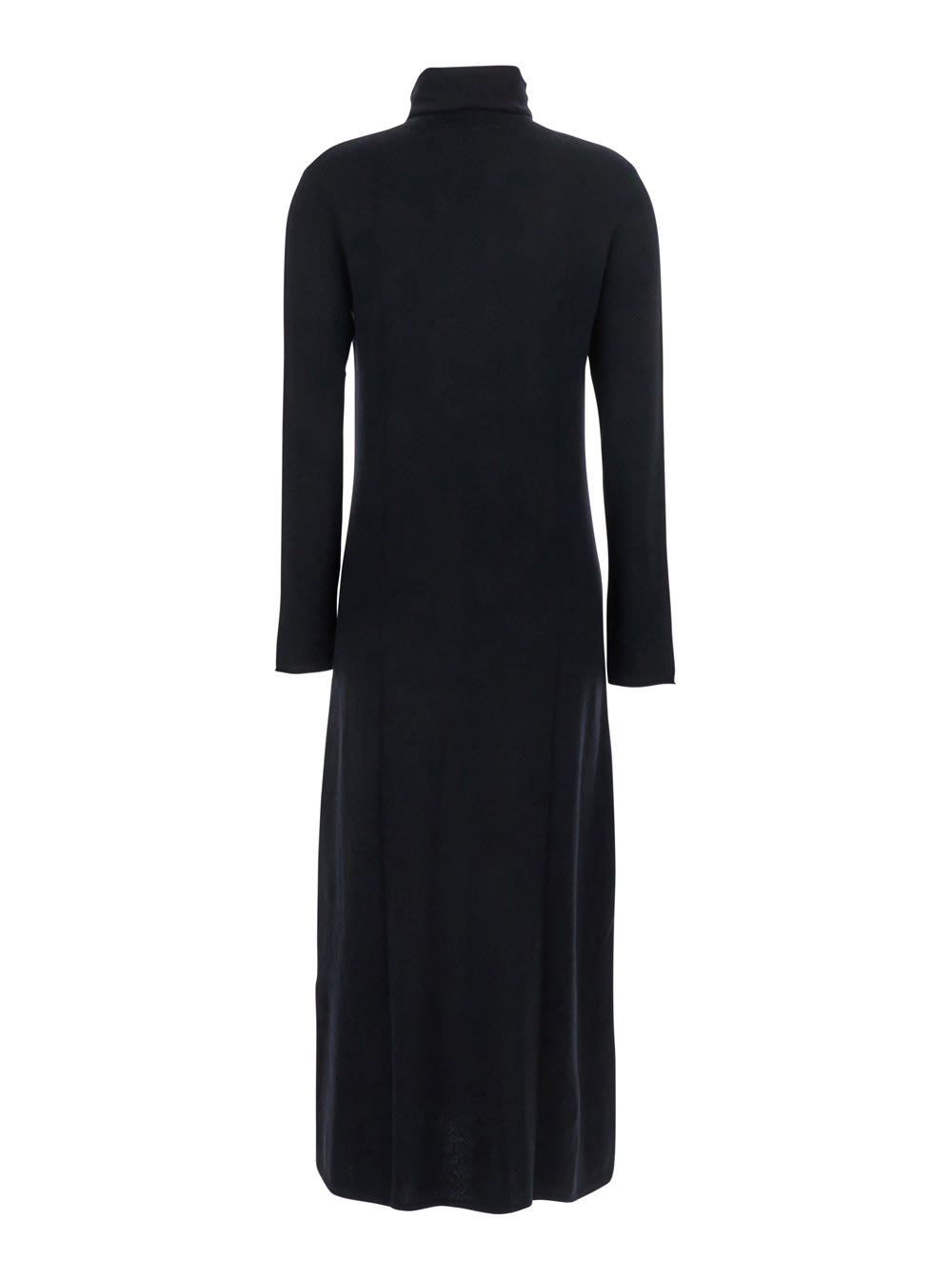 Lisa Yang Alina Blackturtleneck Midi Dress In Cashmere Woman In Black