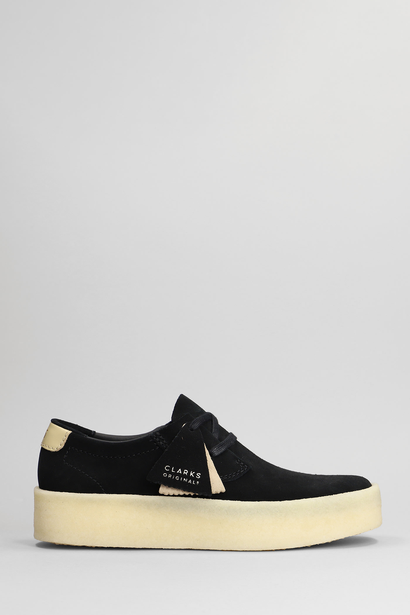 Clarks Ashcott Cup Lace Up Shoes In Black Suede | ModeSens