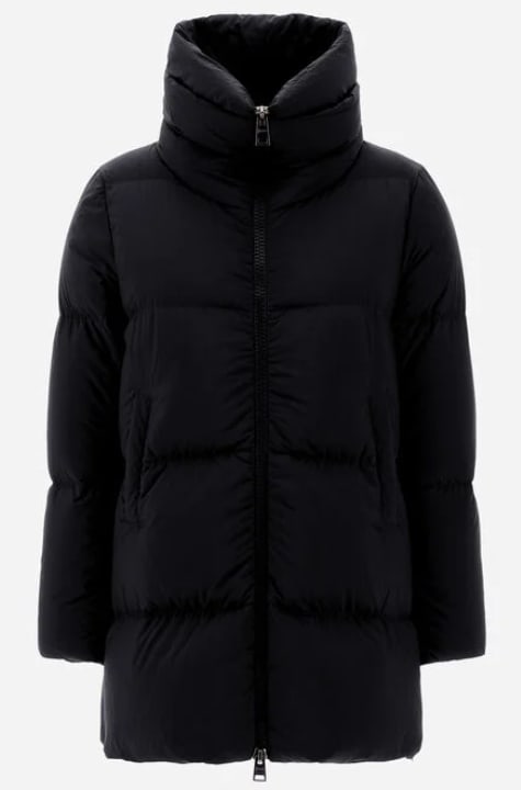Herno Tailored Black Short Jacket In Black