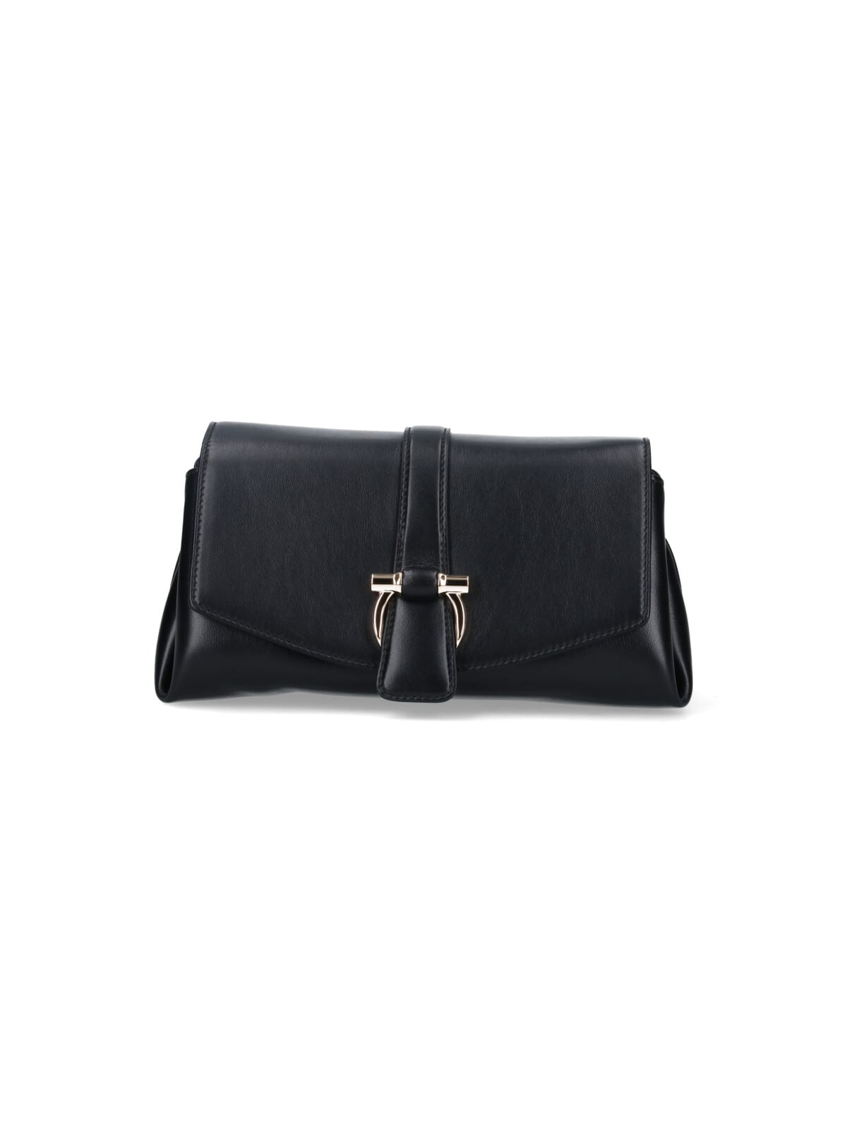 Shop Ferragamo Gancini Small Crossbody Bag In Black