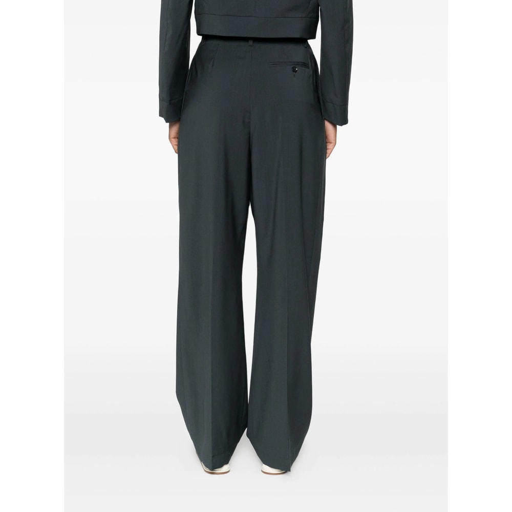 Barena Venezia Pleated-front Trousers In Black