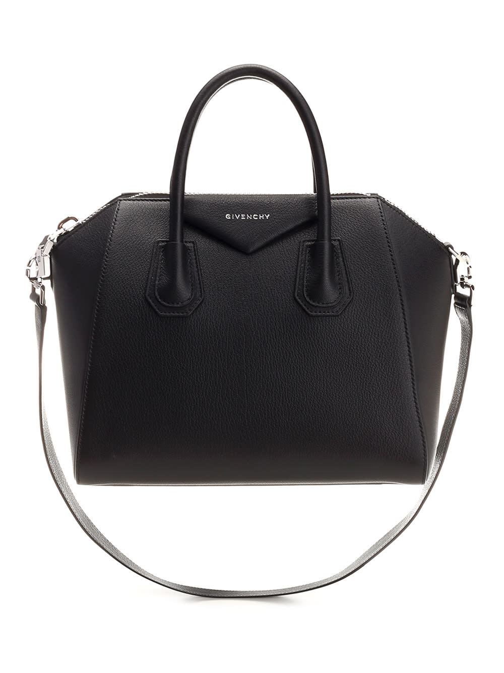 Givenchy Small Structured Handbag With Removable Shoulder Strap In Black