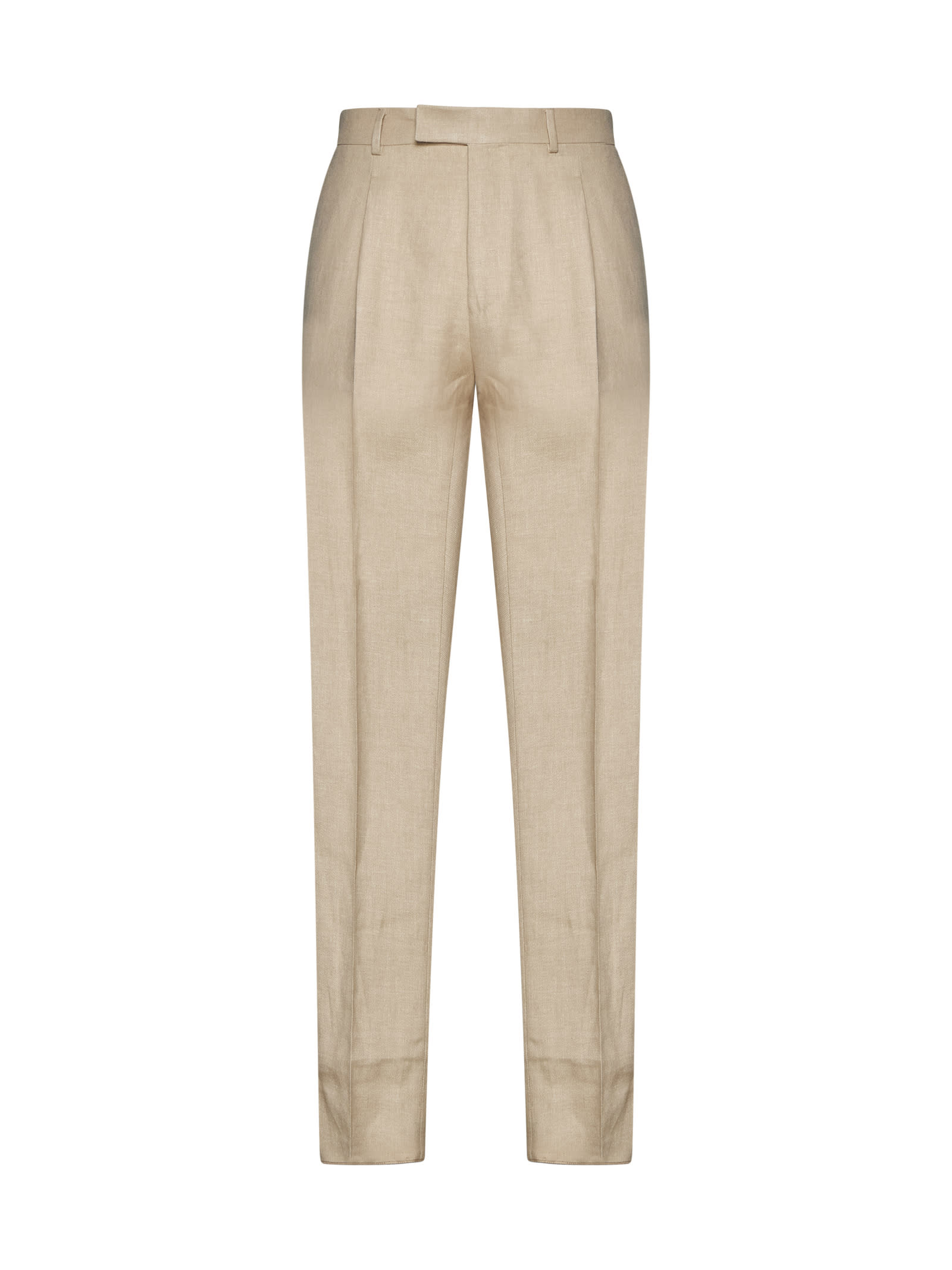 Zegna Pants In Neutral