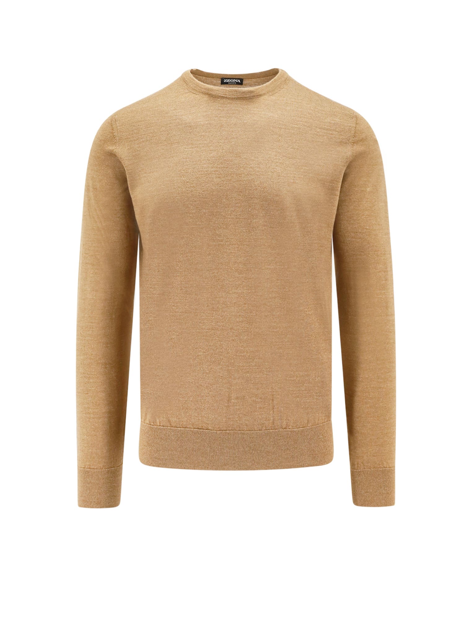 Shop Zegna Sweater In Beige Medio Unito