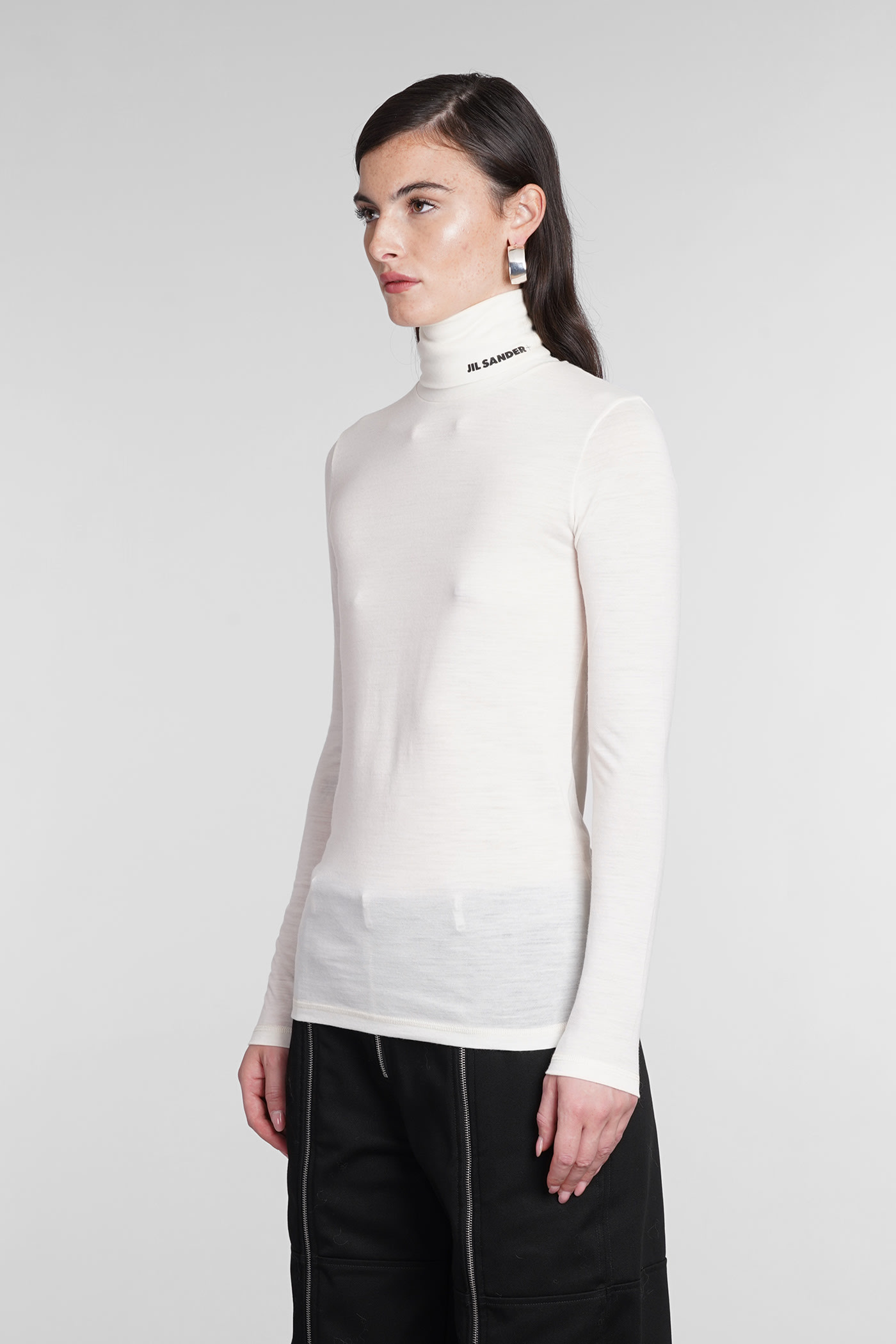 Jil Sander Knitwear In Beige Wool In 102