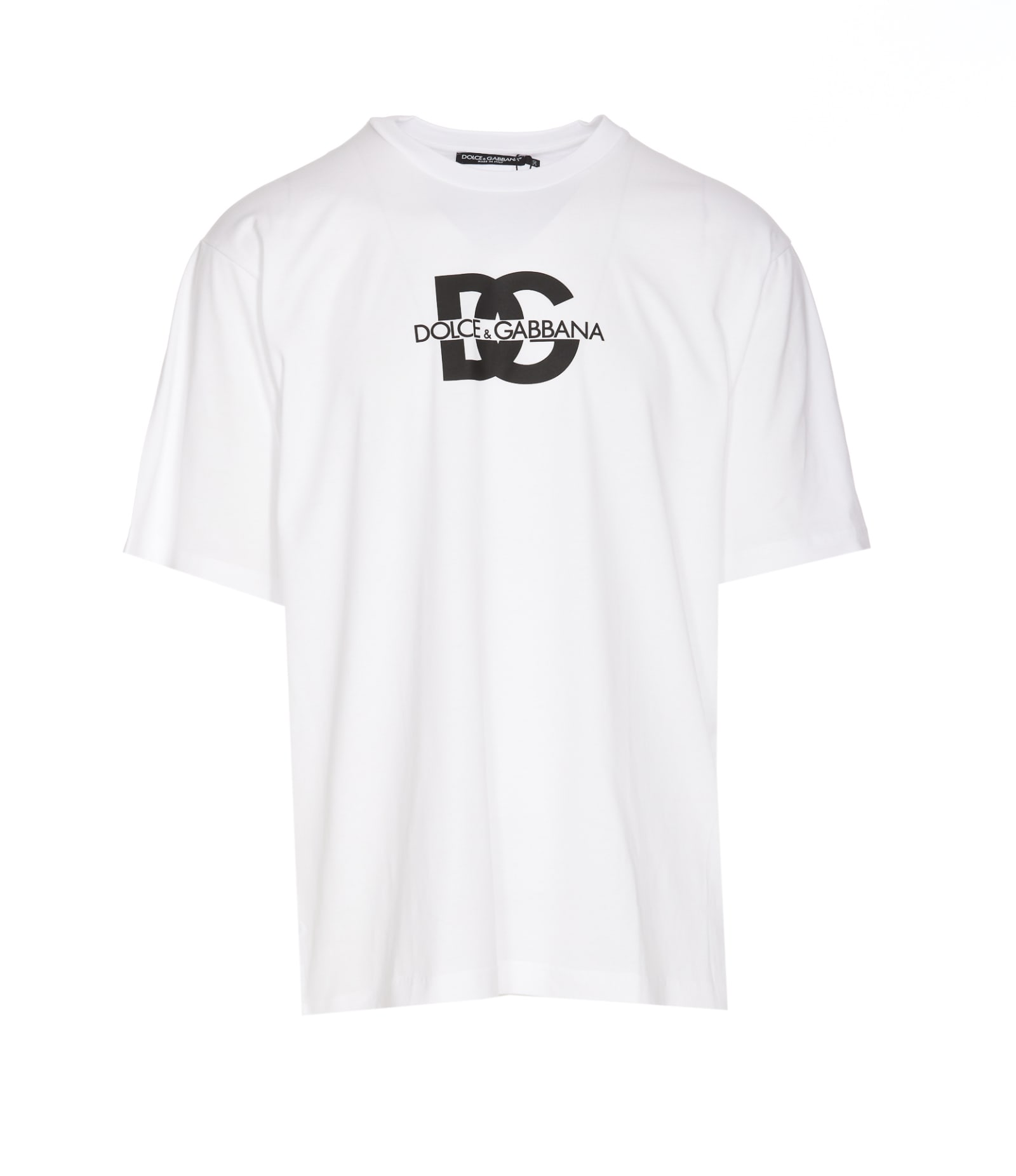 Shop Dolce & Gabbana Dg Logo Print T-shirt In White