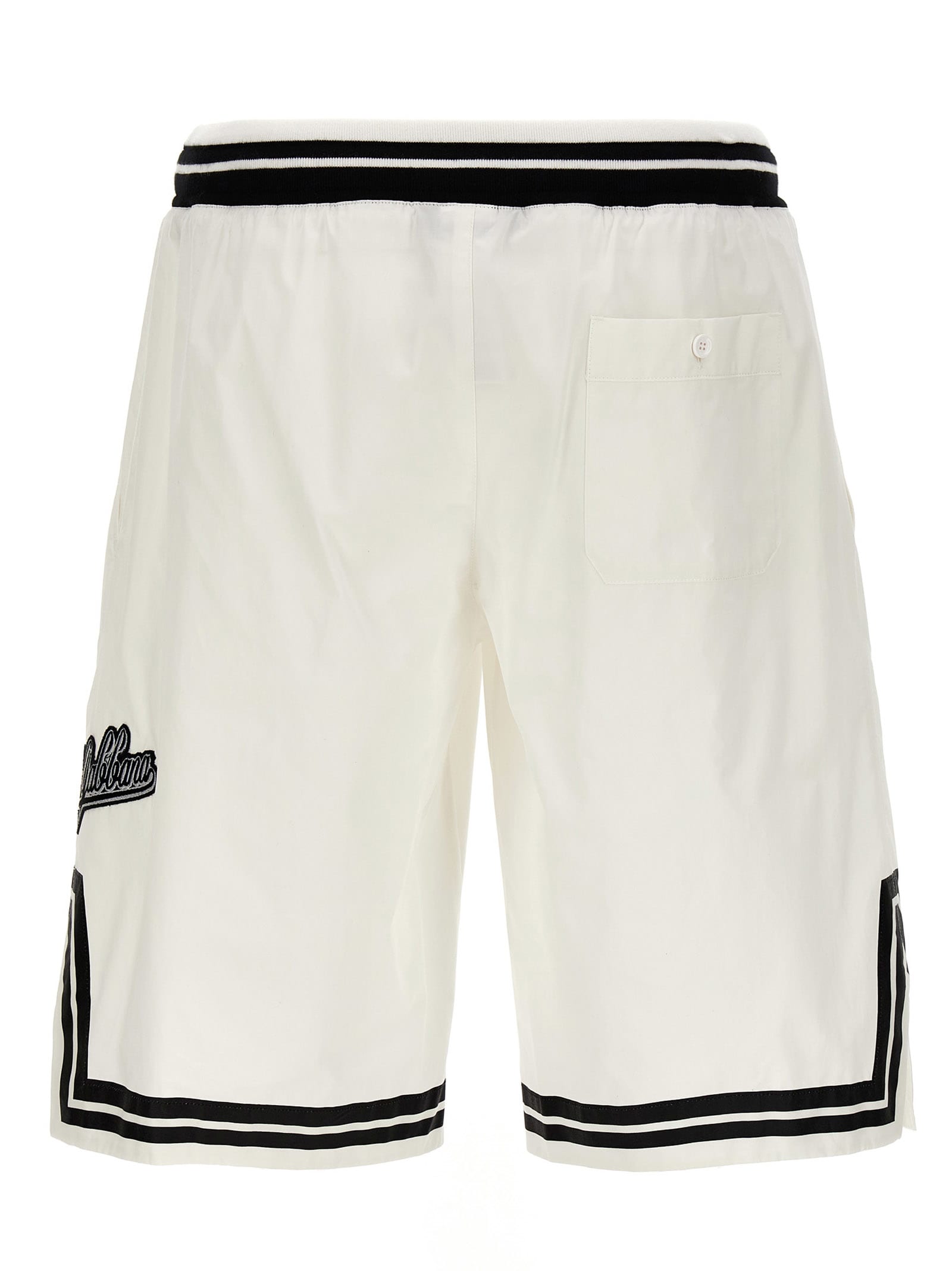 Shop Dolce & Gabbana Dolce&gabbana Bermuda Shorts In White/black