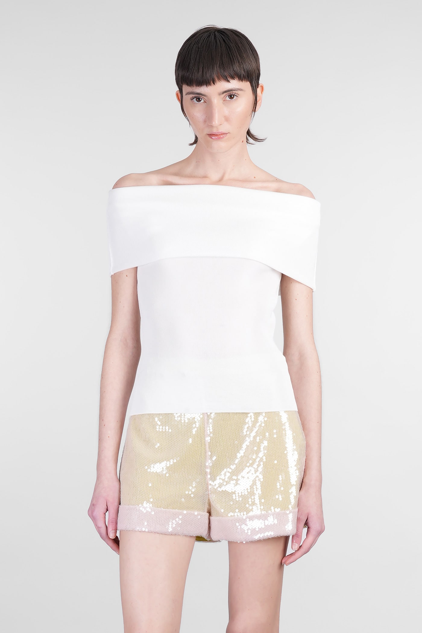 Topwear In White Viscose
