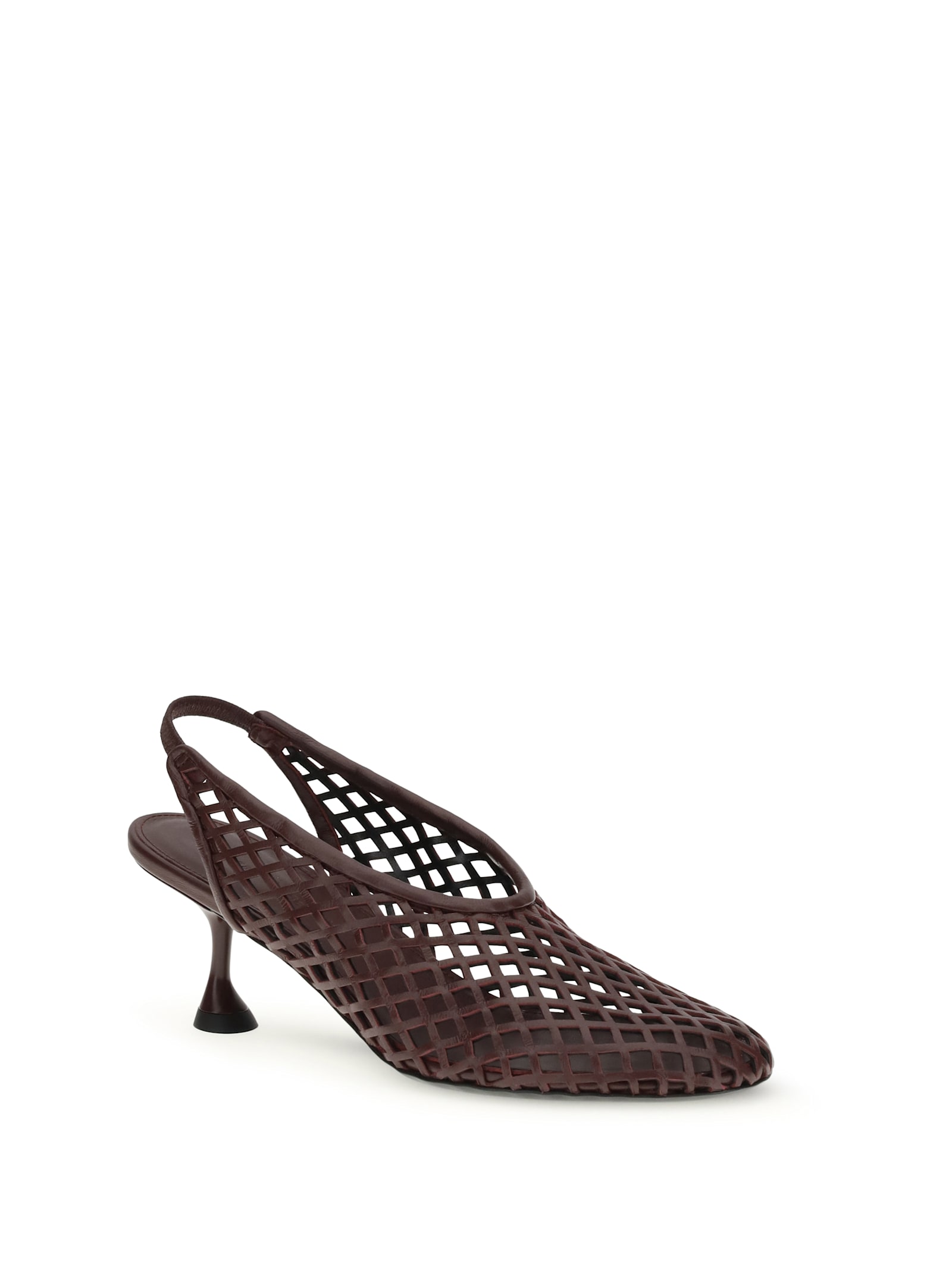 Proenza Schouler Tee Perforated Slingback Pumps In Brown