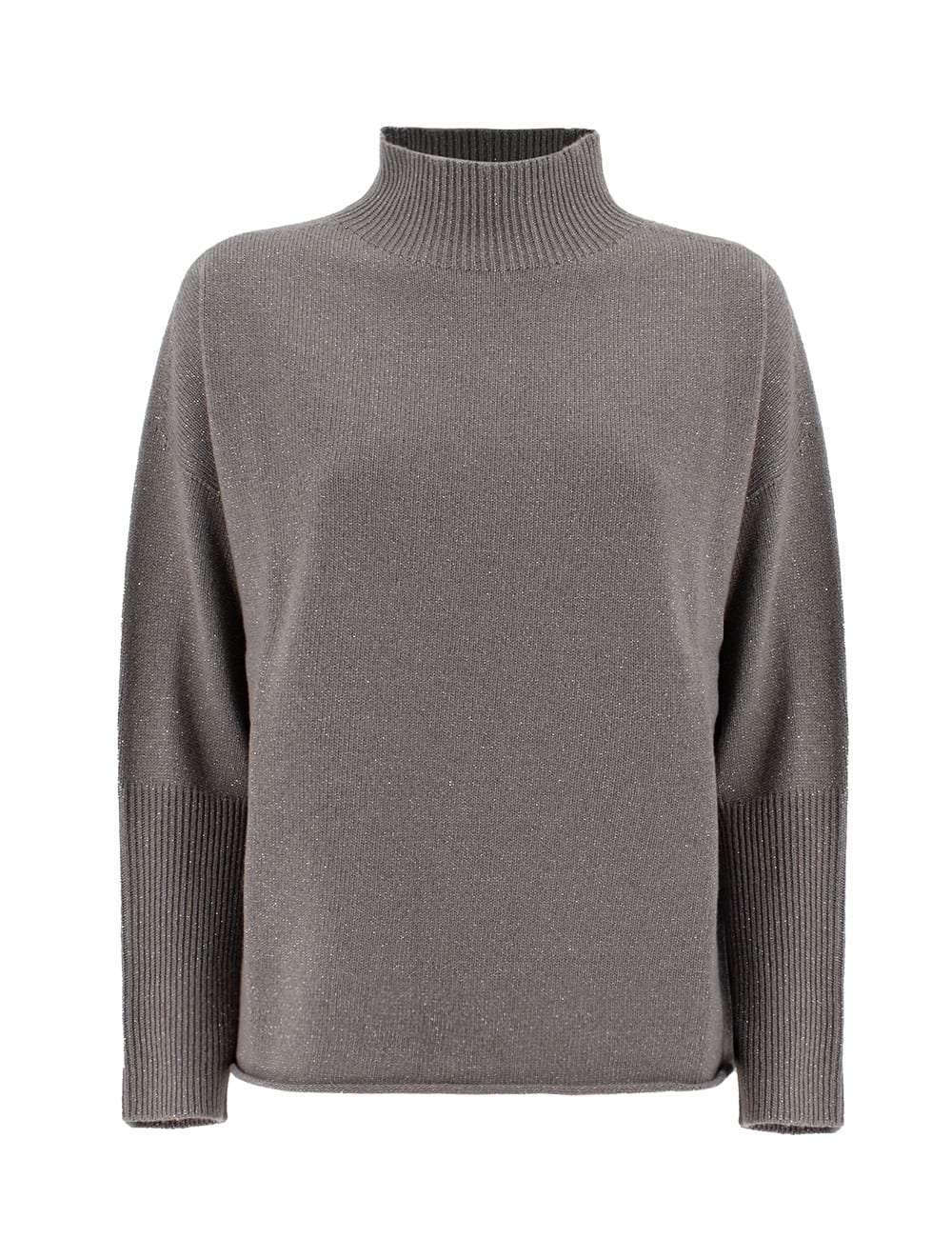 Shop Le Tricot Perugia Sweater In Taupe/grey Lx