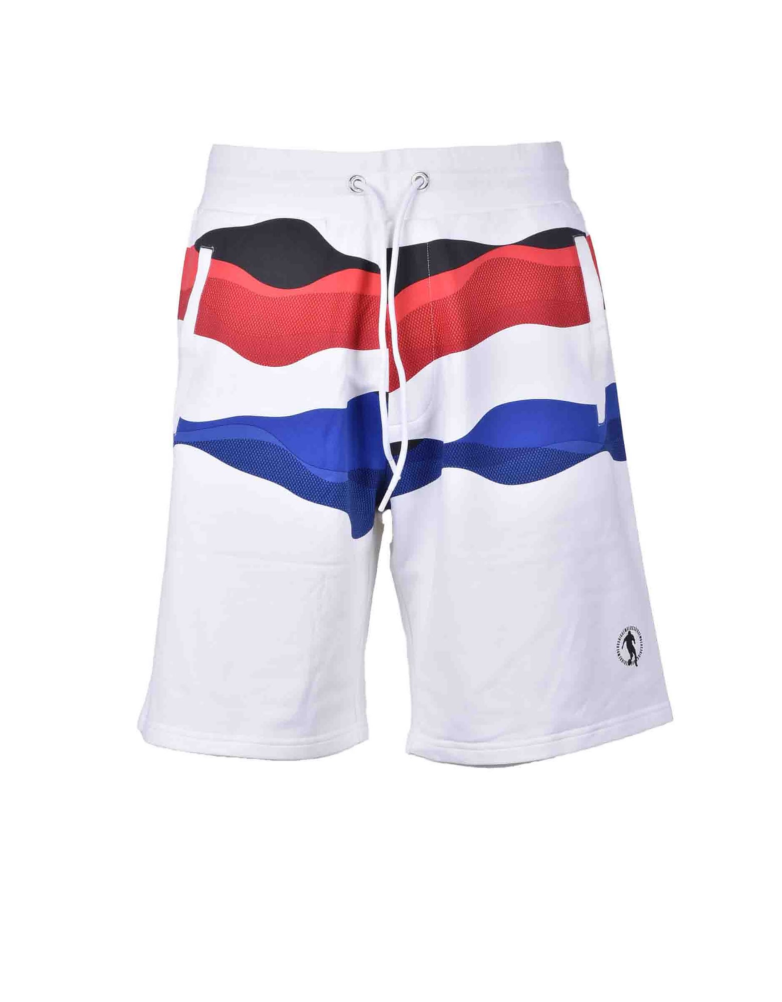 Bikkembergs Mens White Bermuda Shorts