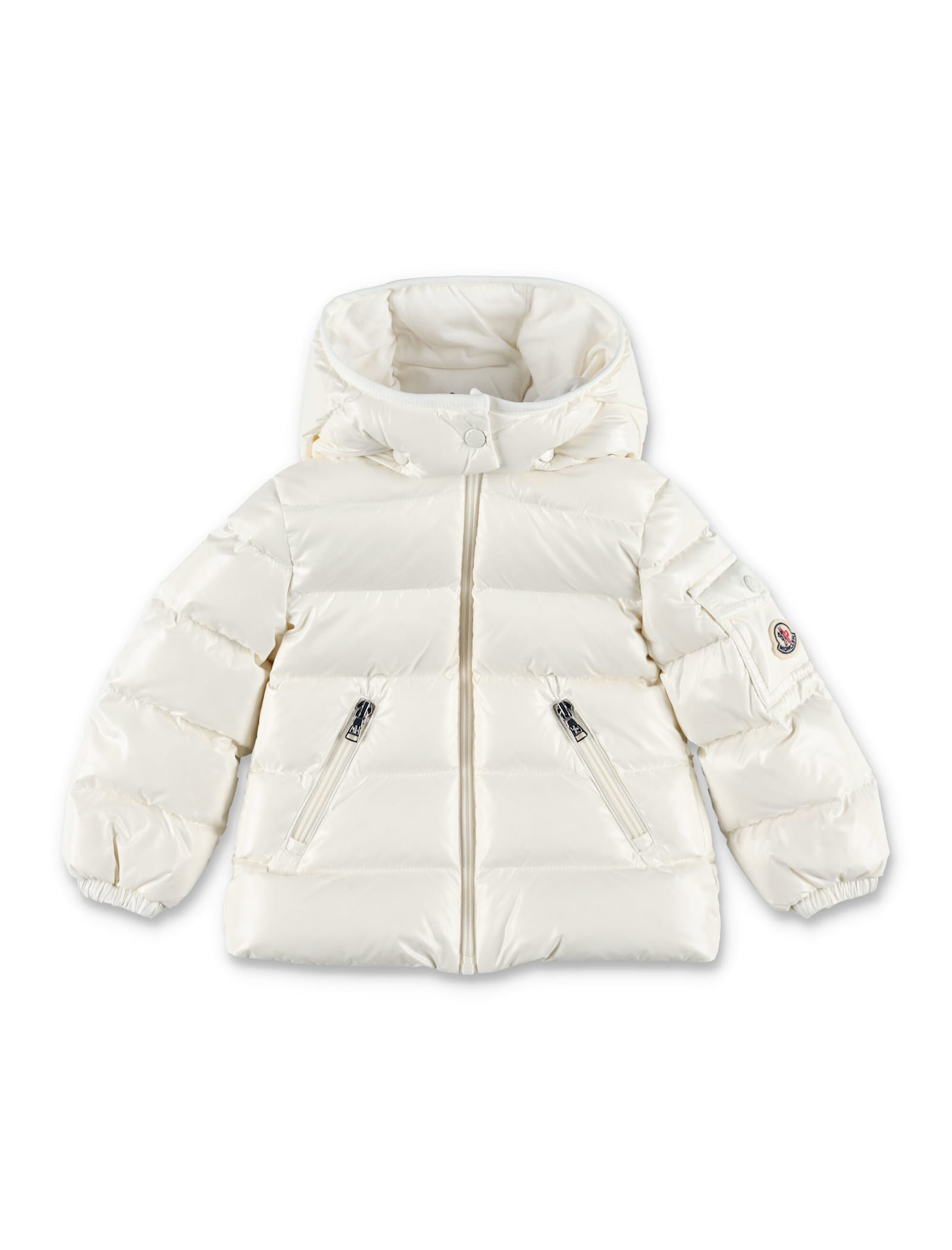 Moncler Kid - Bady Hooded Down Jacket In White