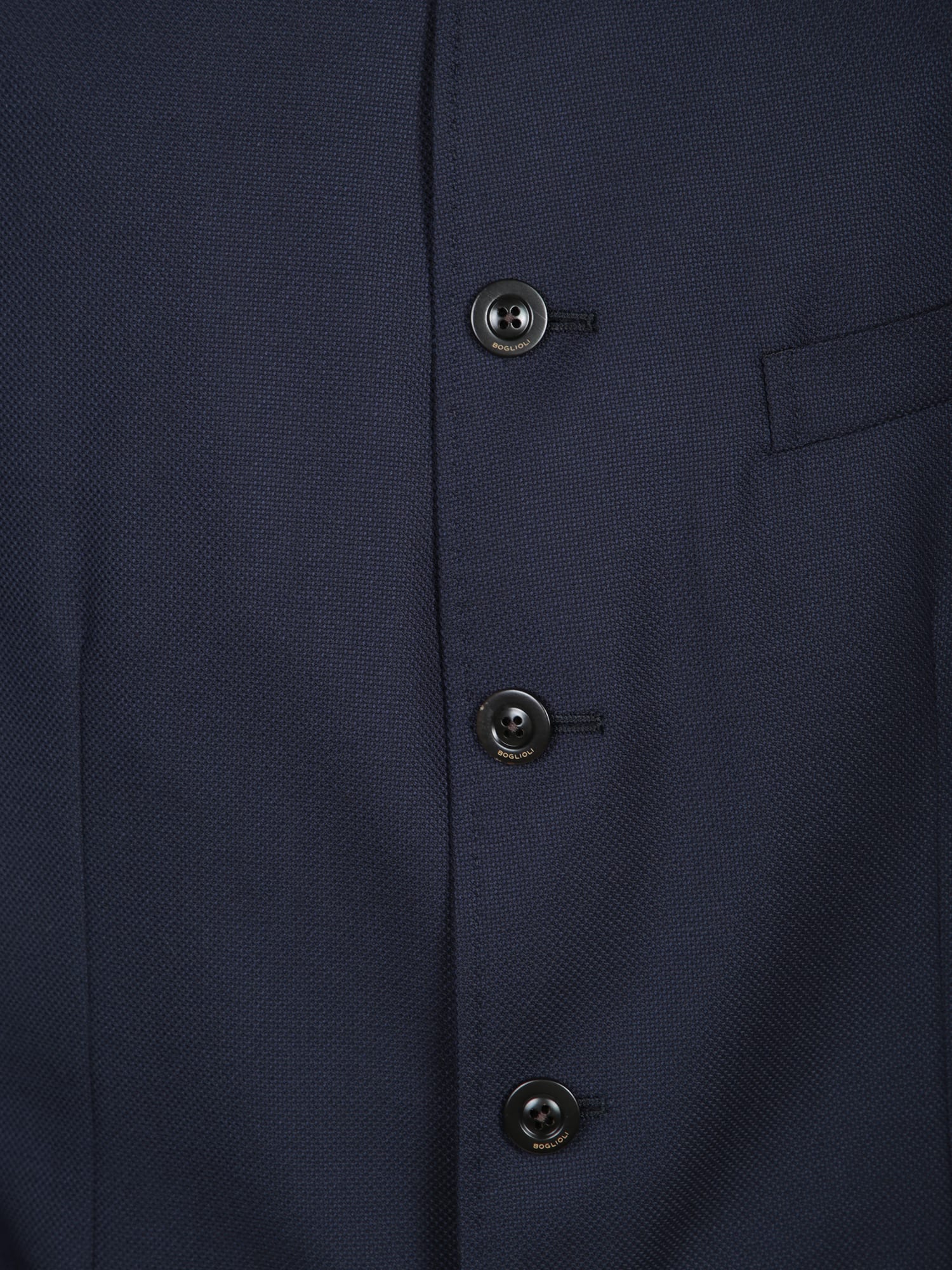 Boglioli Blue Hopsack Jacket In Blue