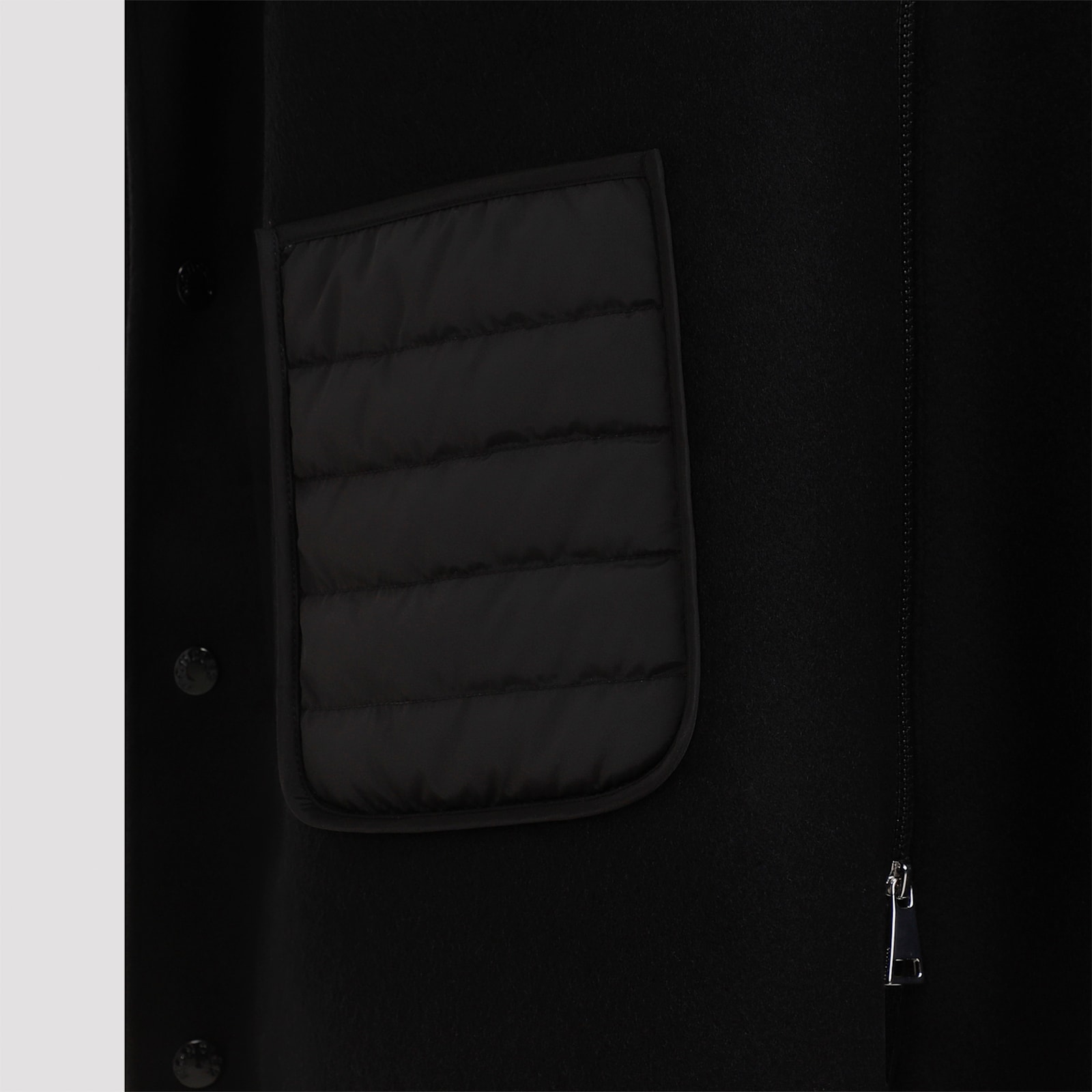 Shop Moncler Polyamide Cape In Black