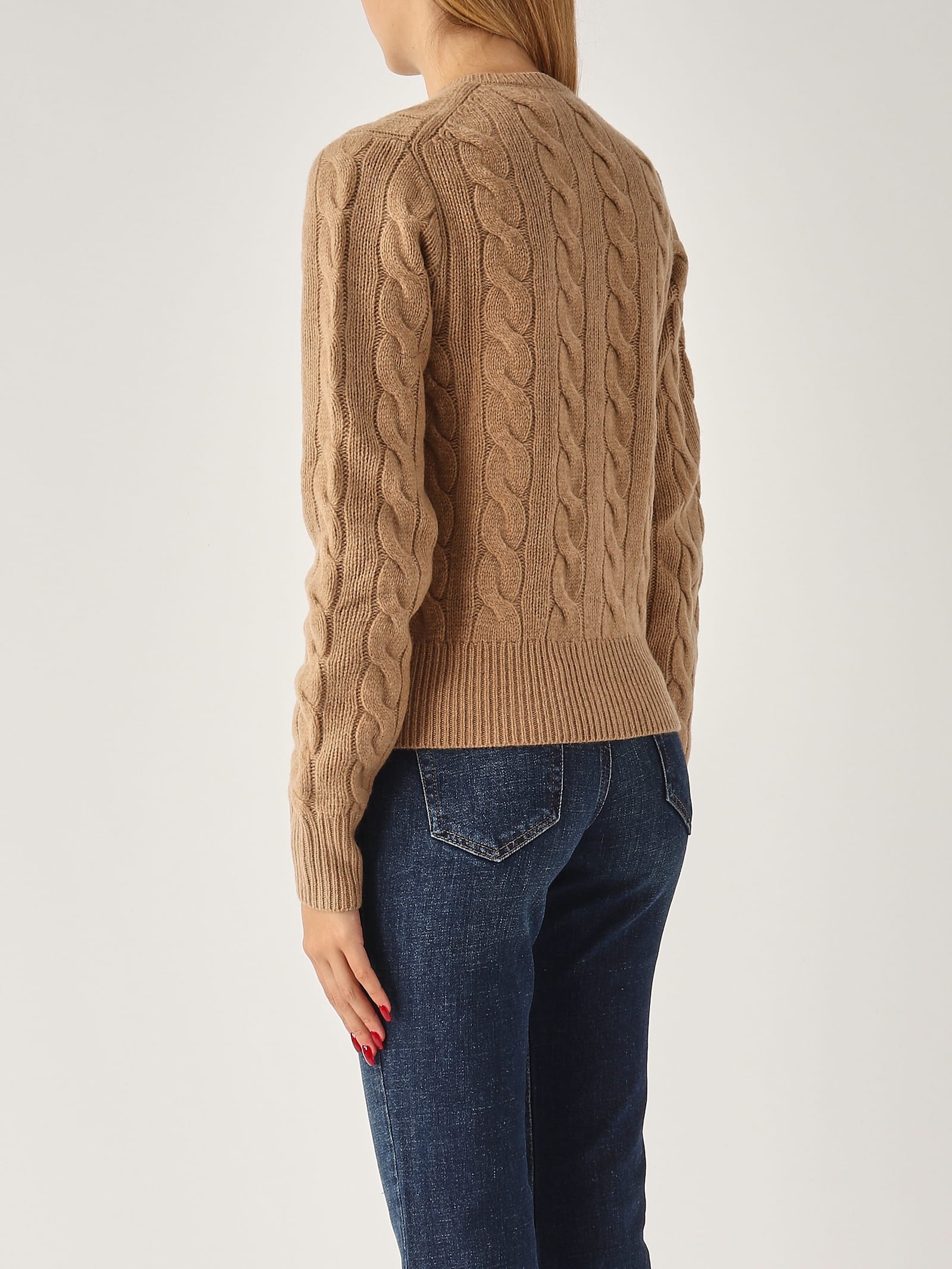 Shop Polo Ralph Lauren Wool Cardigan In Cammello