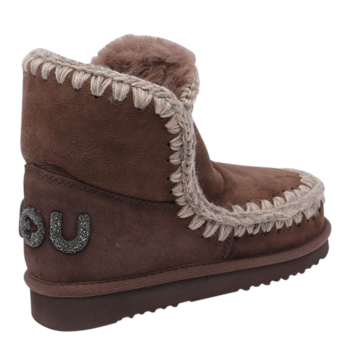 Mou Eskimo 18 Glitter Logo Booties In Multi