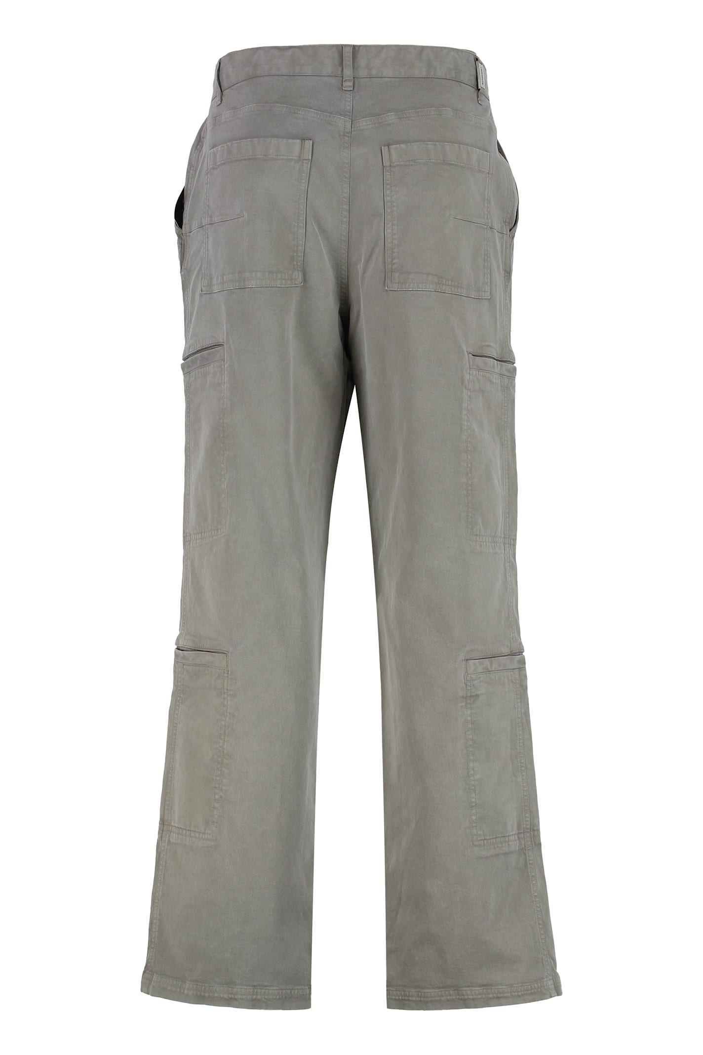 Represent Stretch Cotton Trousers In Gray