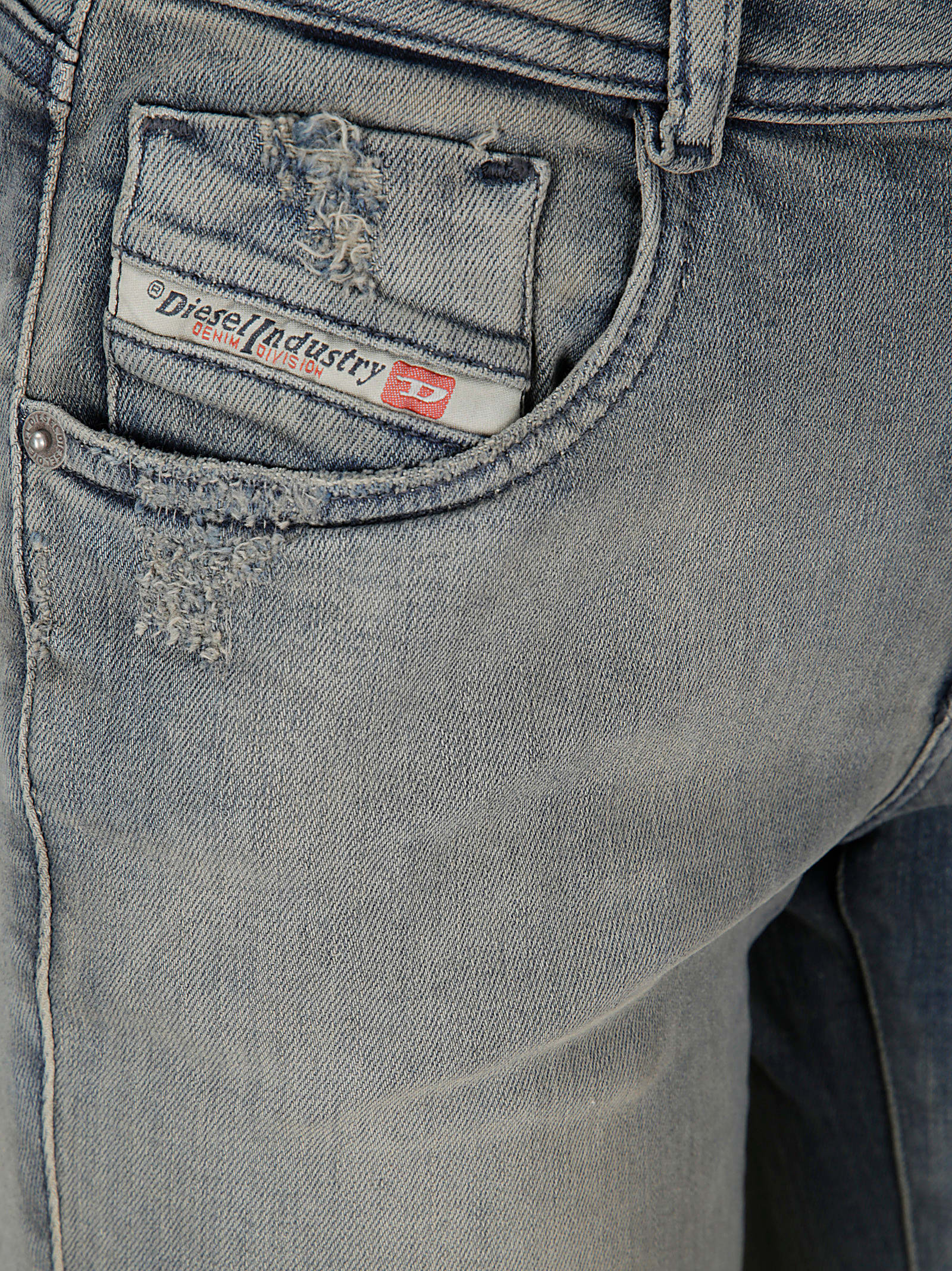 Diesel Embroidered Detailing Bootcut Jeans