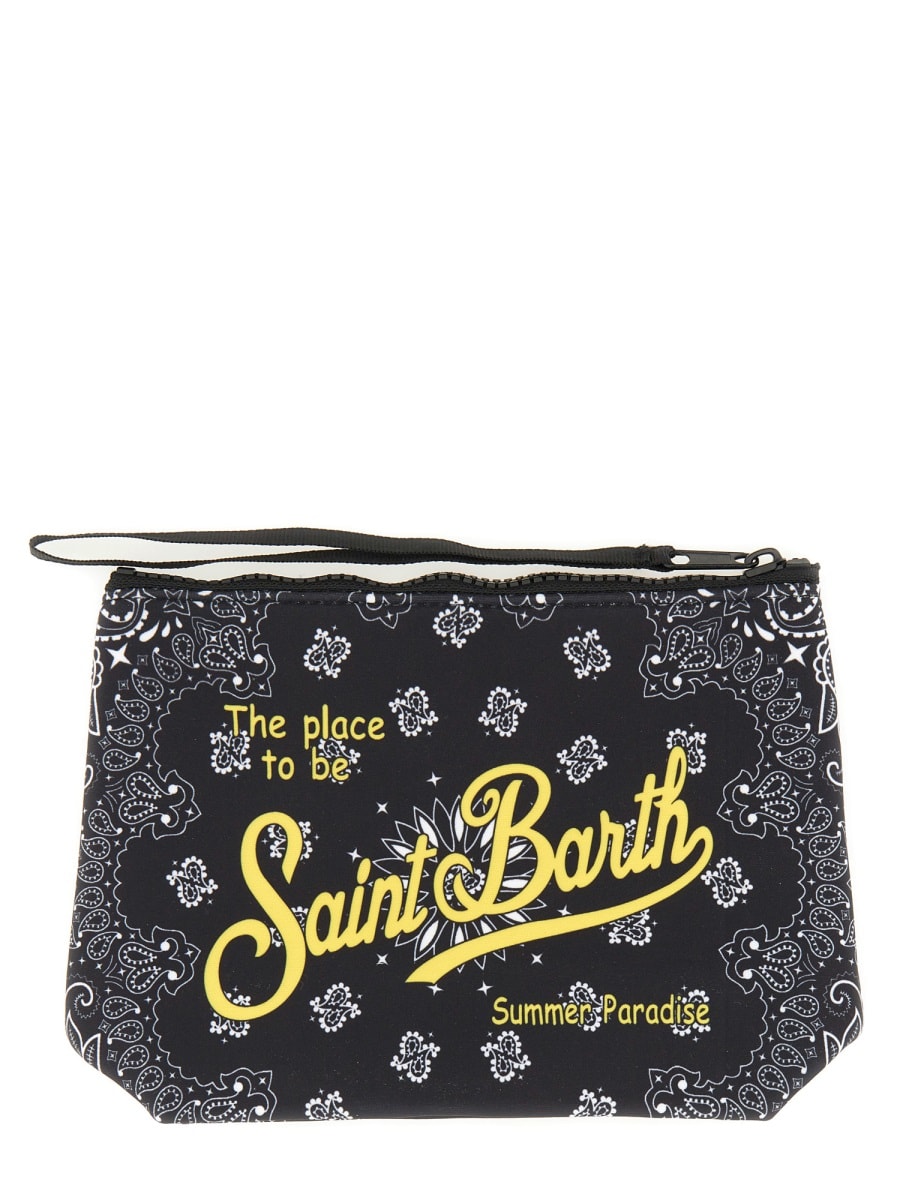 Shop Mc2 Saint Barth Clutch Bag Aline In Multicolour