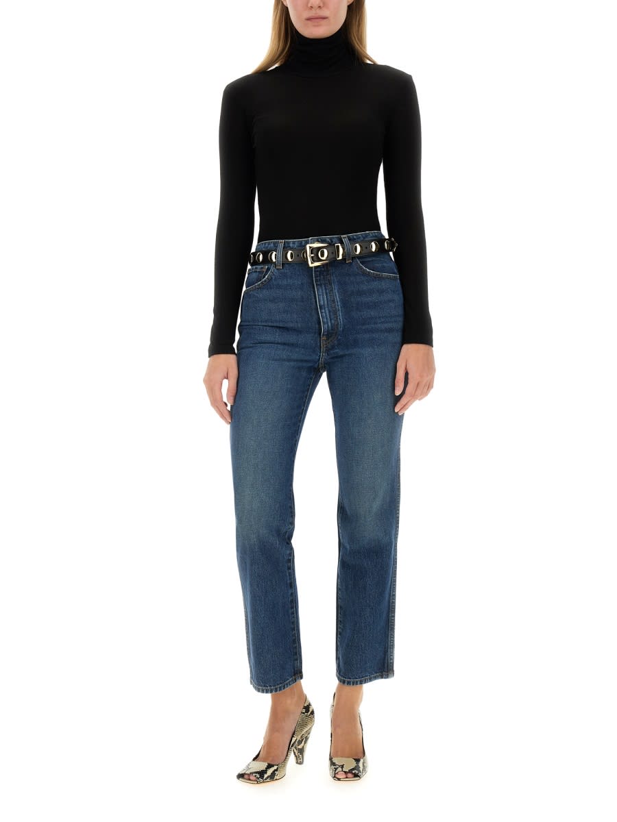 Shop Khaite Abigail Jeans In Denim