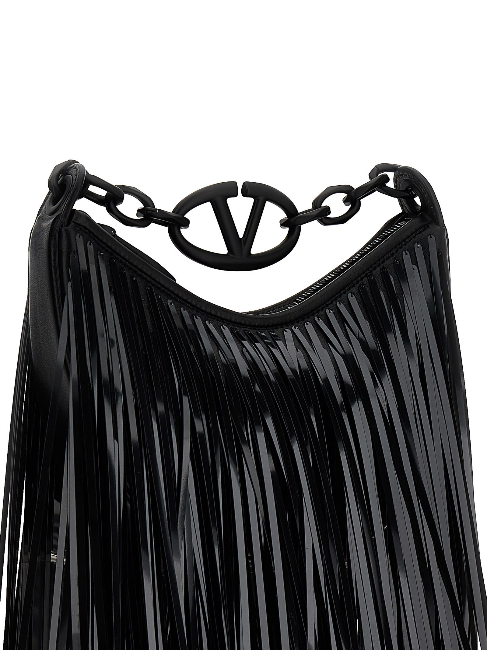 Shop Valentino Garavani Vlogo Moon Mini Handbag In Black