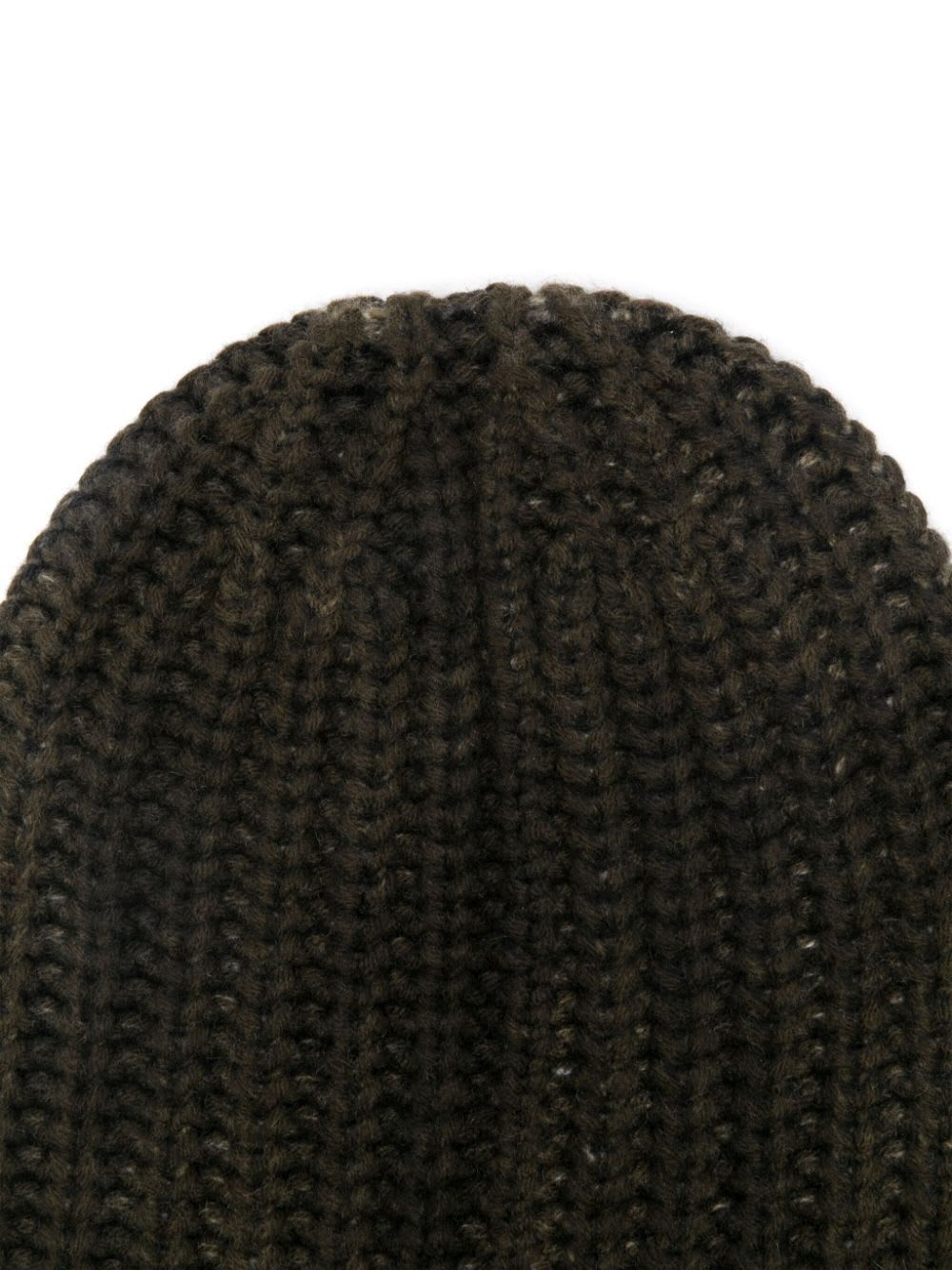 Shop Avant Toi Corn Cob Stitch Hat With Destroyed Effect In Desert Moss