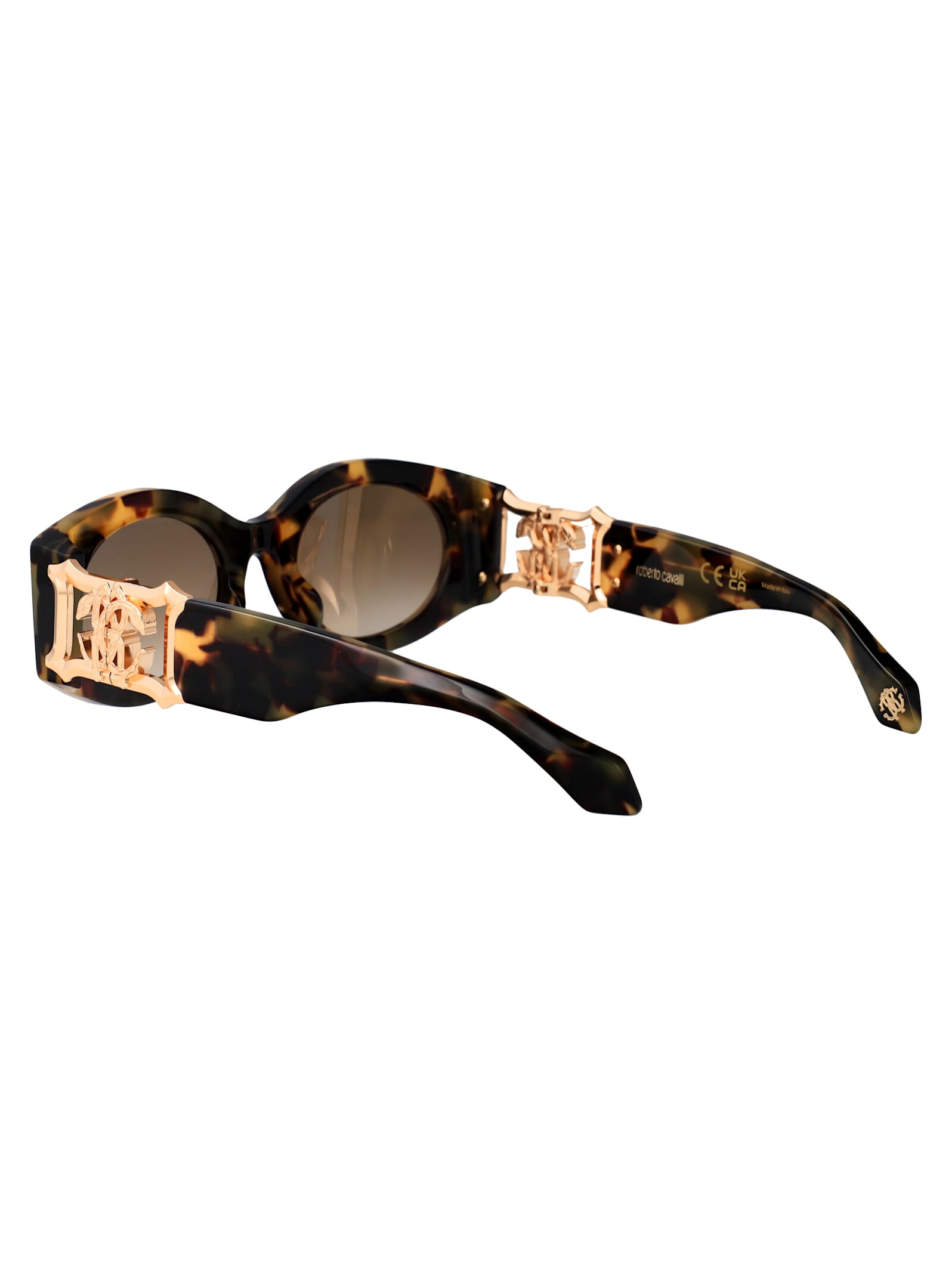 Roberto Cavalli Src064 Sunglasses In Havana Vintage Lucida