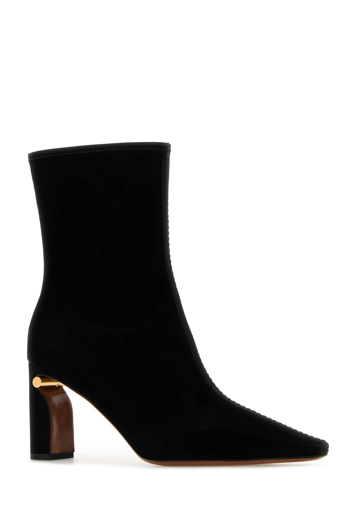 Alexander Mcqueen Ankle Boots Fabric Pointed Toe