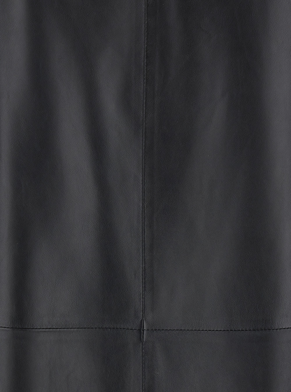 Shop Arma Black Relaxed Skirt With Zip Closure In Leather Woman