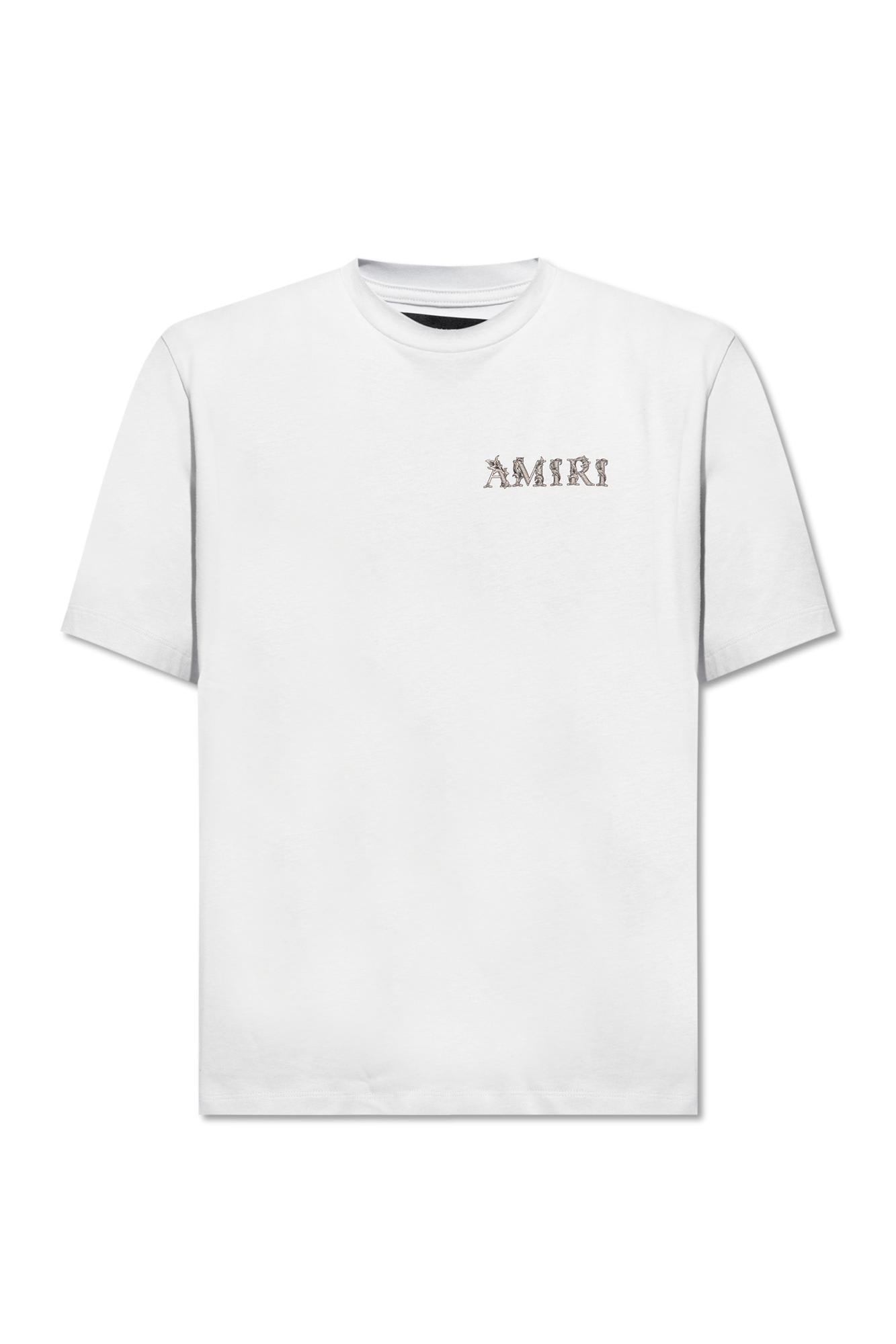 Amiri T-shirt With Logo In Dust