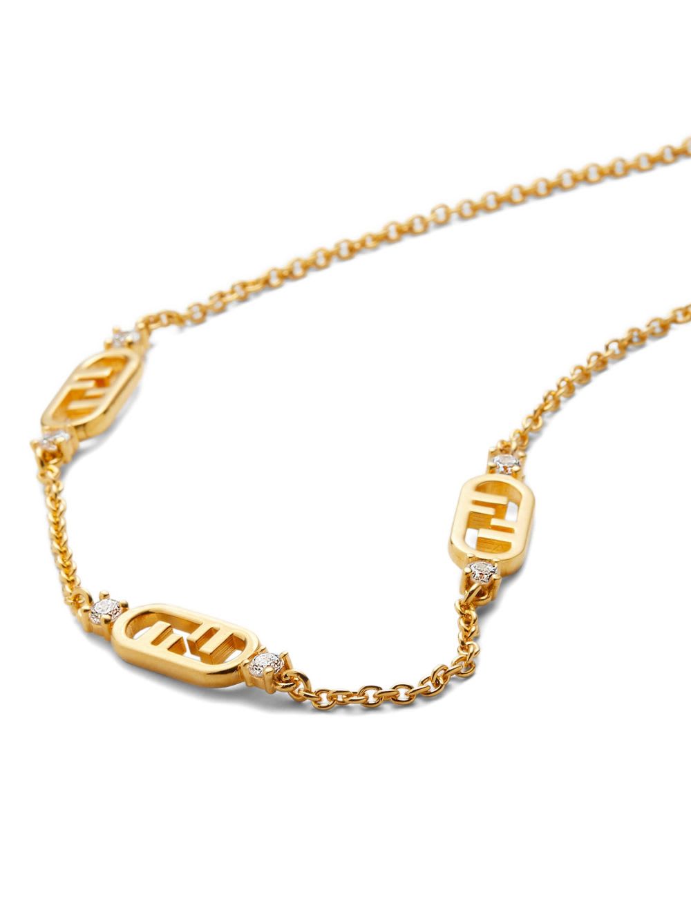 Fendi Olock Necklace In Gold