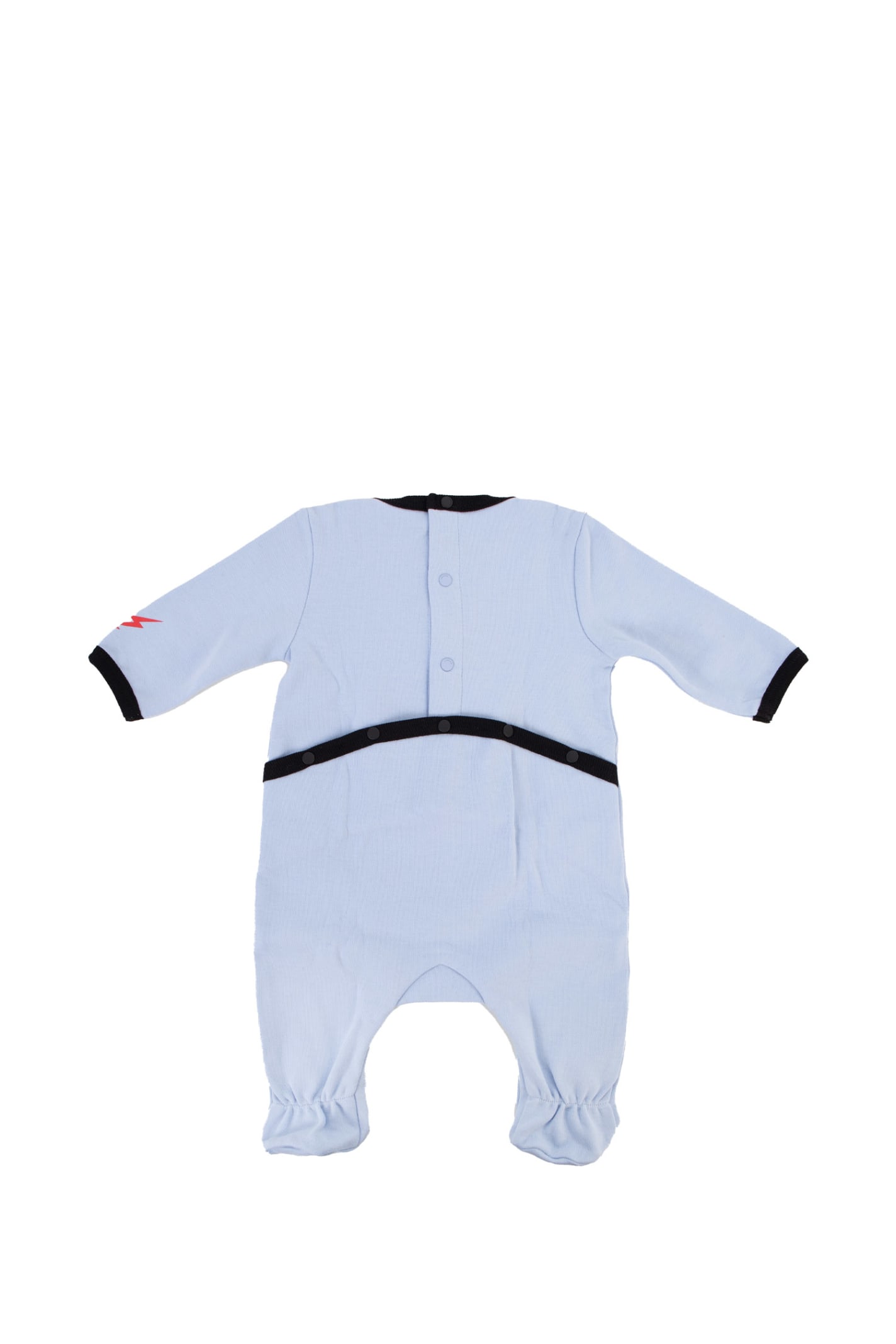 Shop Givenchy Jersey Cotton Jumpsuit In Light Blue