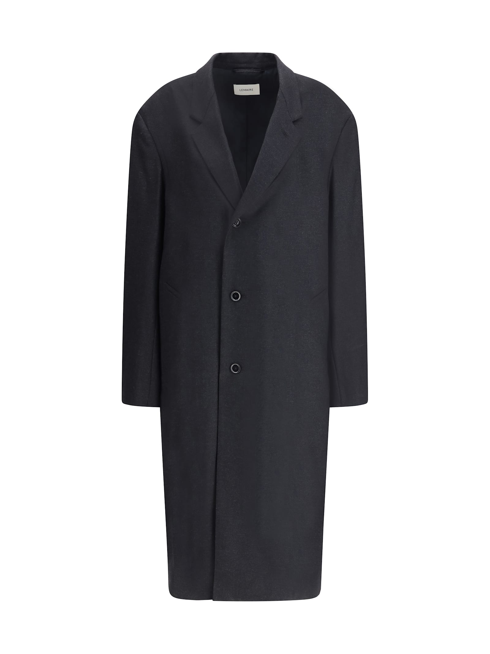 Lemaire Women Single-breasted Tailored Coat In Gray