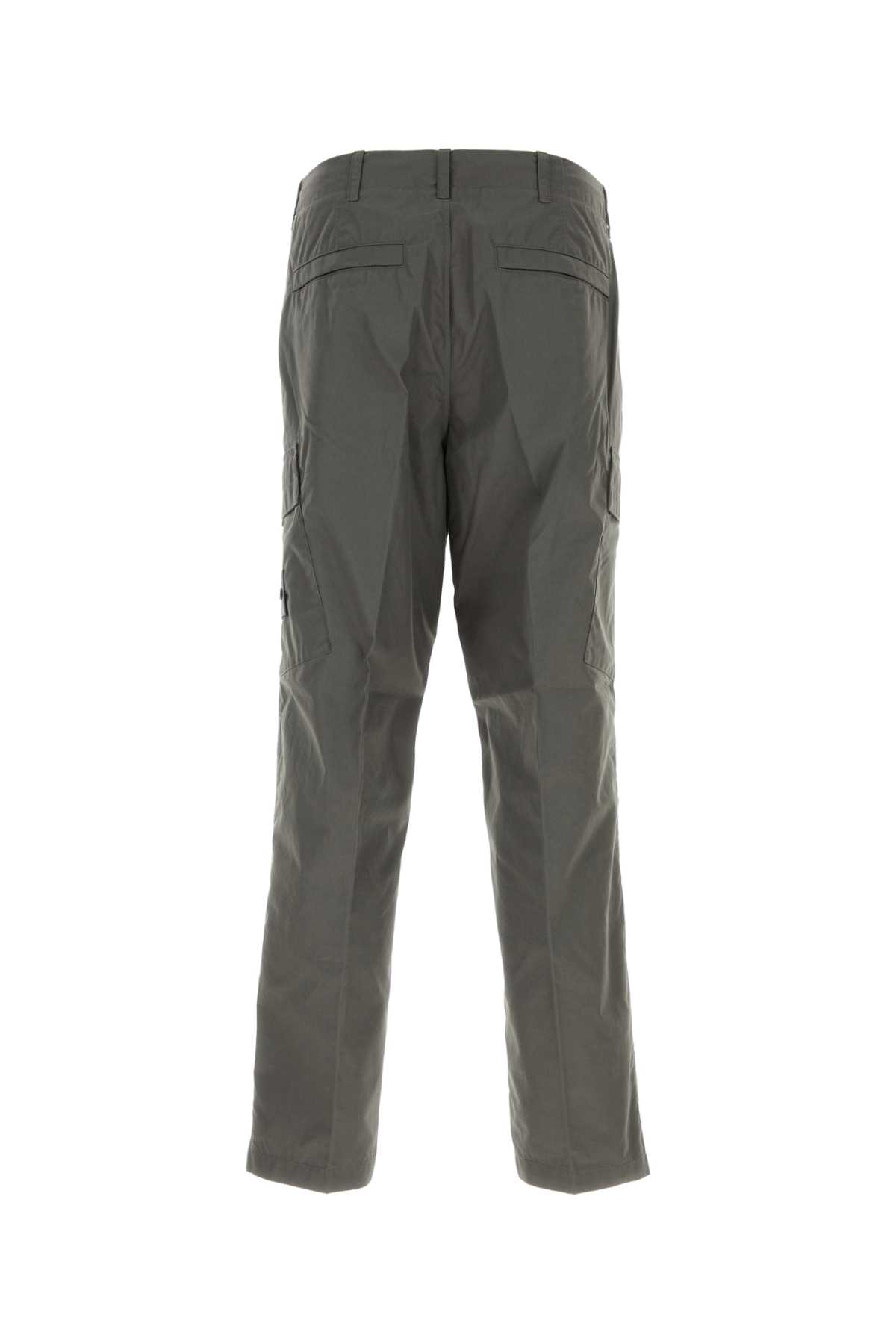 Stone Island Cargo Trousers Featuring Multiple Pockets In Gray