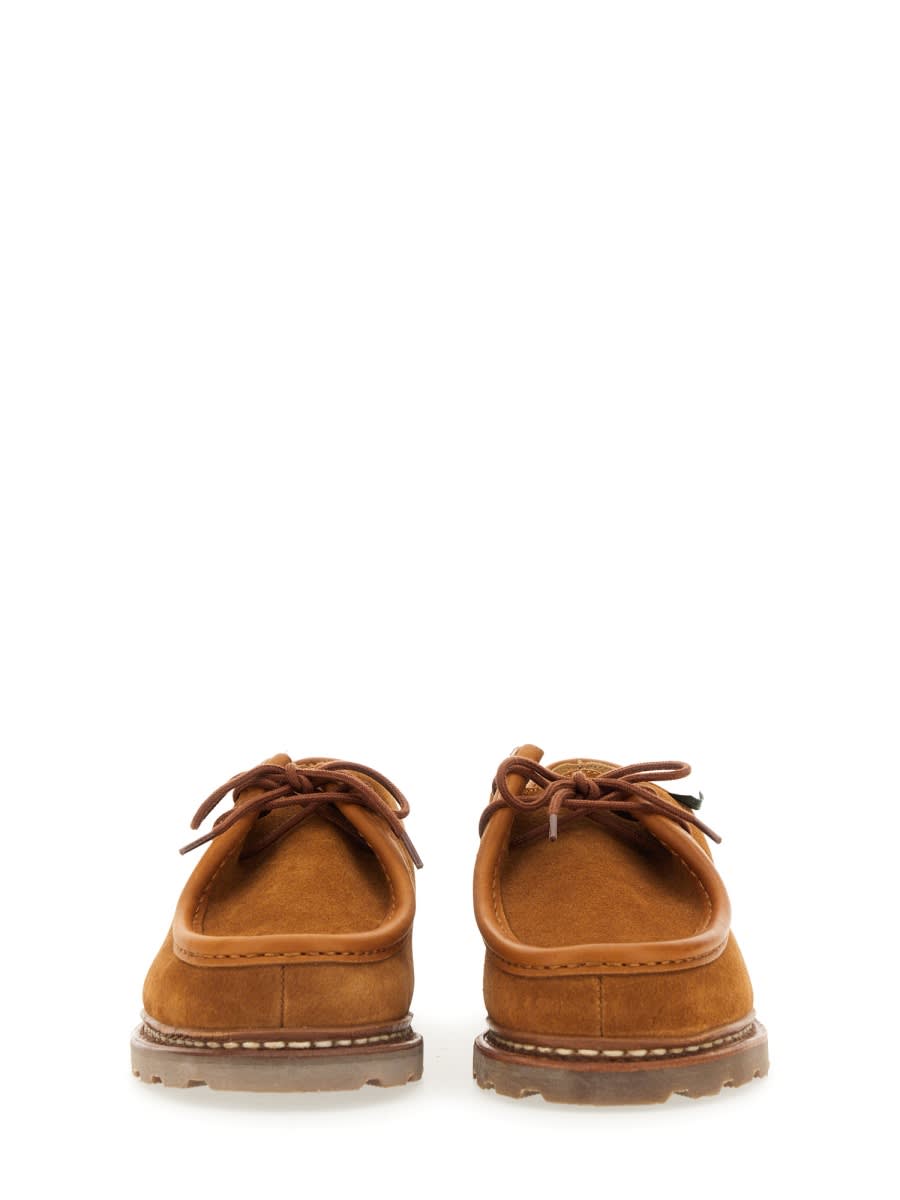 Paraboot Michael Suede Derby Shoes In Brown In Brown