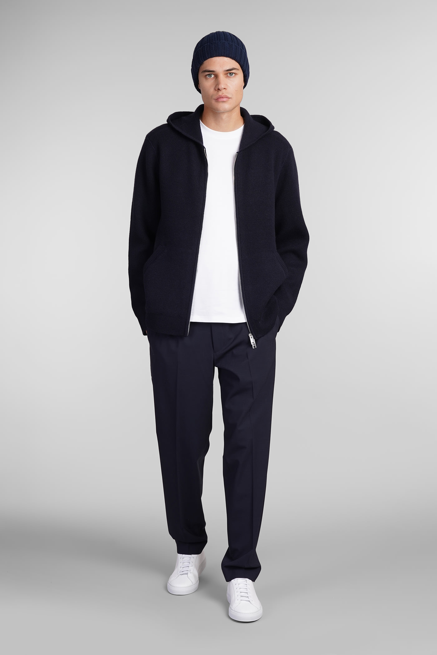 Shop Theory Casual Jacket In Blue Cashmere