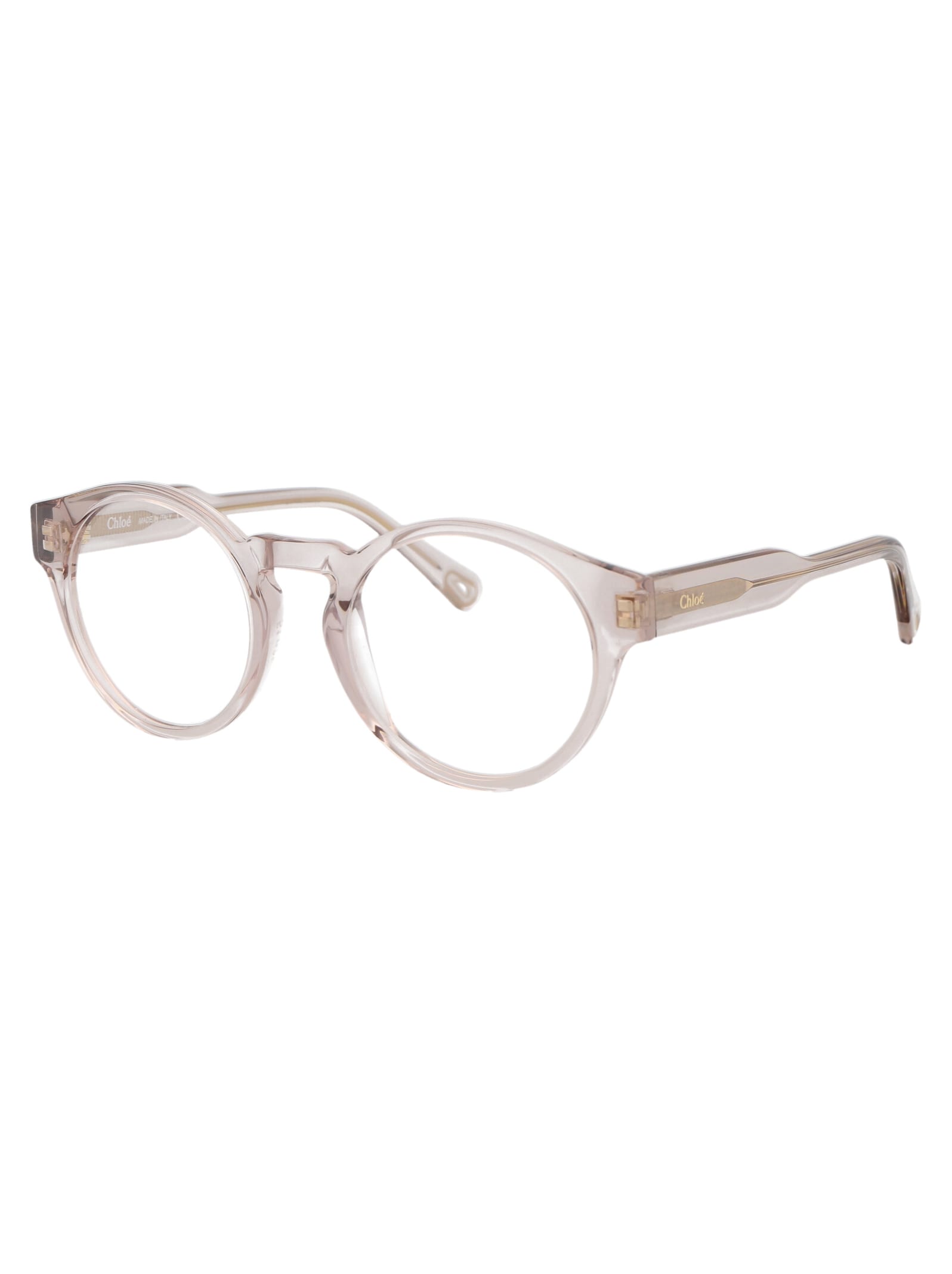 Shop Chloé Ch0159o Glasses In 005 Nude Nude Transparent