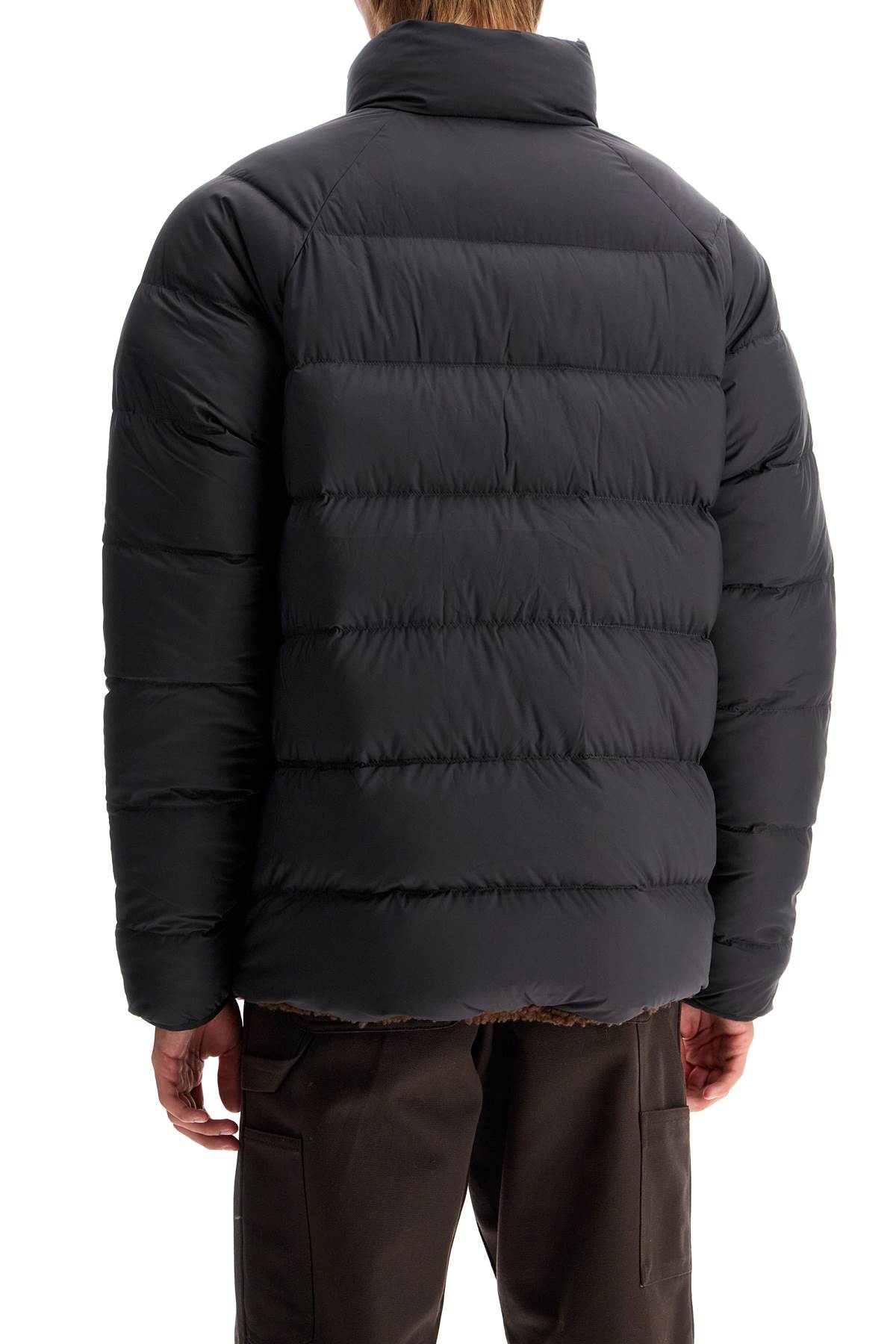 Shop Patagonia Silent Down Reversible P In Ink Black (black)