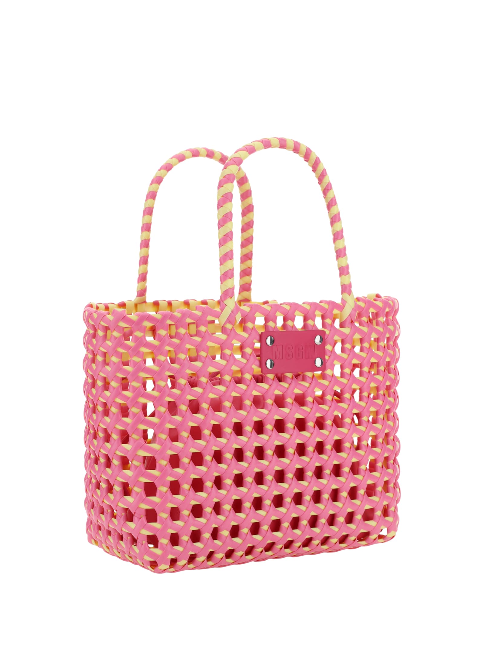 Shop Msgm Handbag In Pink