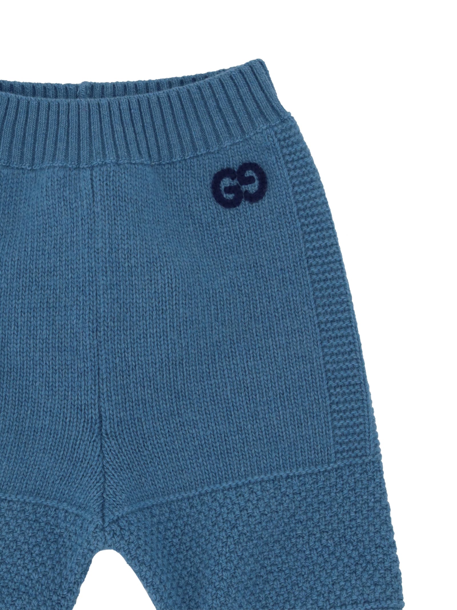 Shop Gucci Pants For Boy In Blue Dusk/cobalt