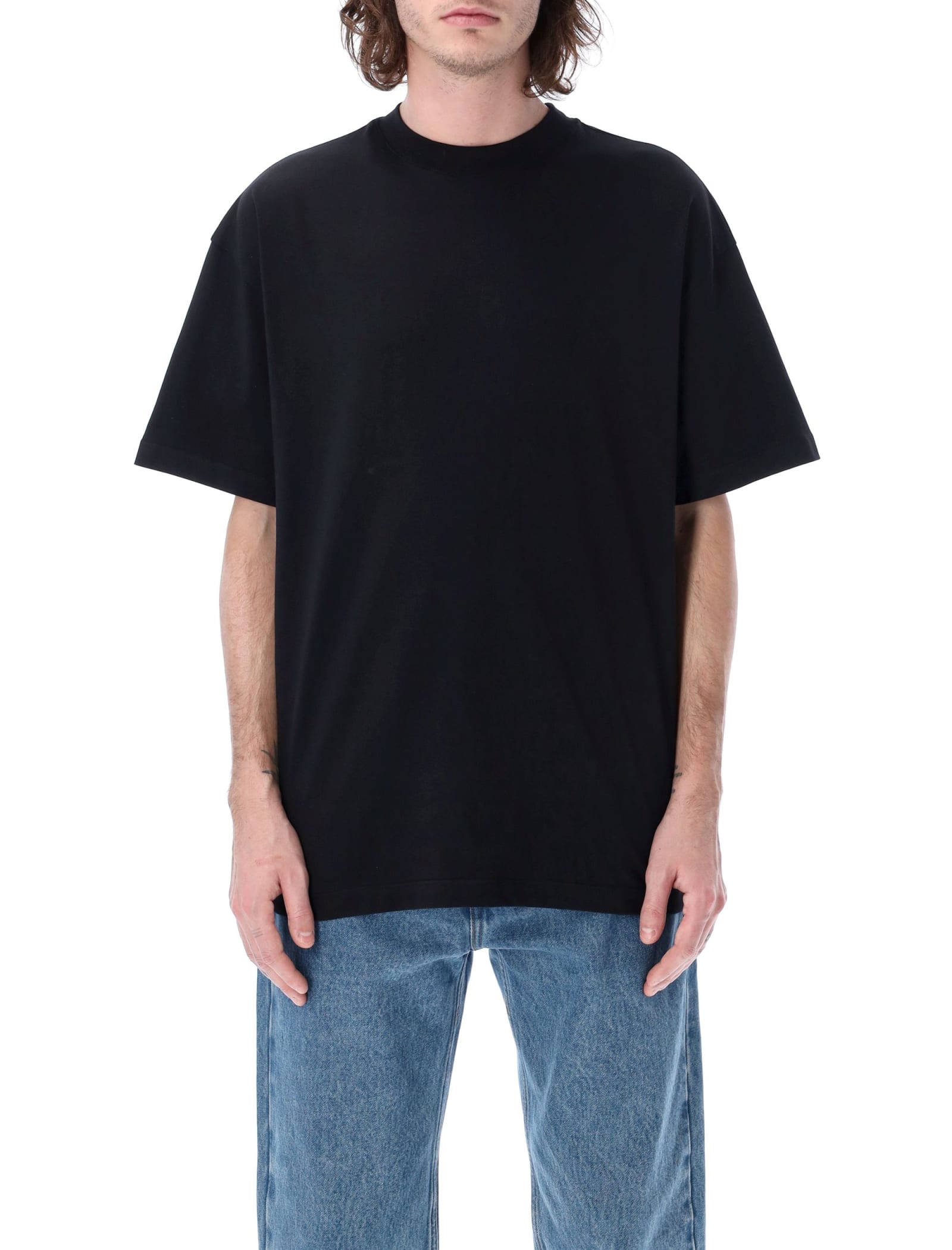 MSGM T-shirt With Graphic Patch At Back