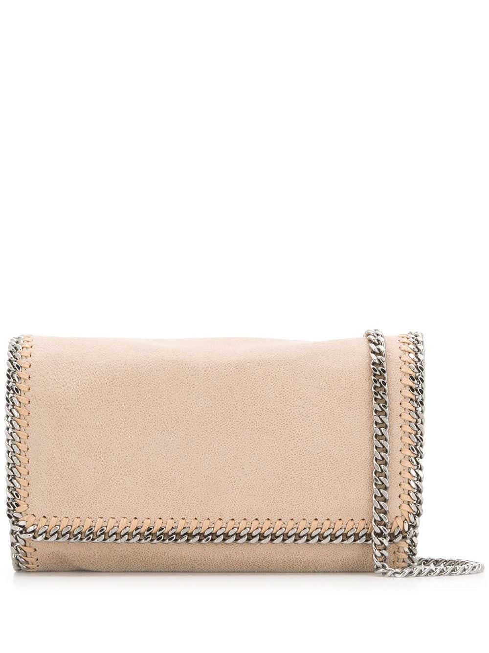 STELLA MCCARTNEY BEIGE MINI FALABELLA SHOULDER BAG,291622-W9132 9300